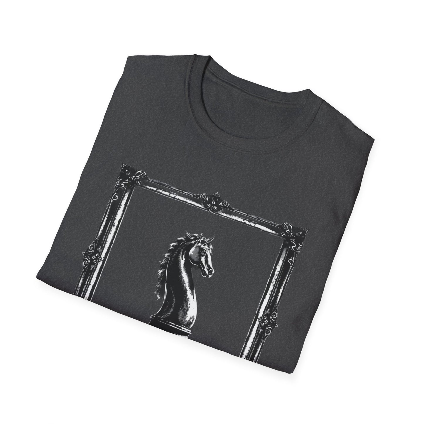 Gothic Y2k Chess Knight Unisex Softstyle T-Shirt