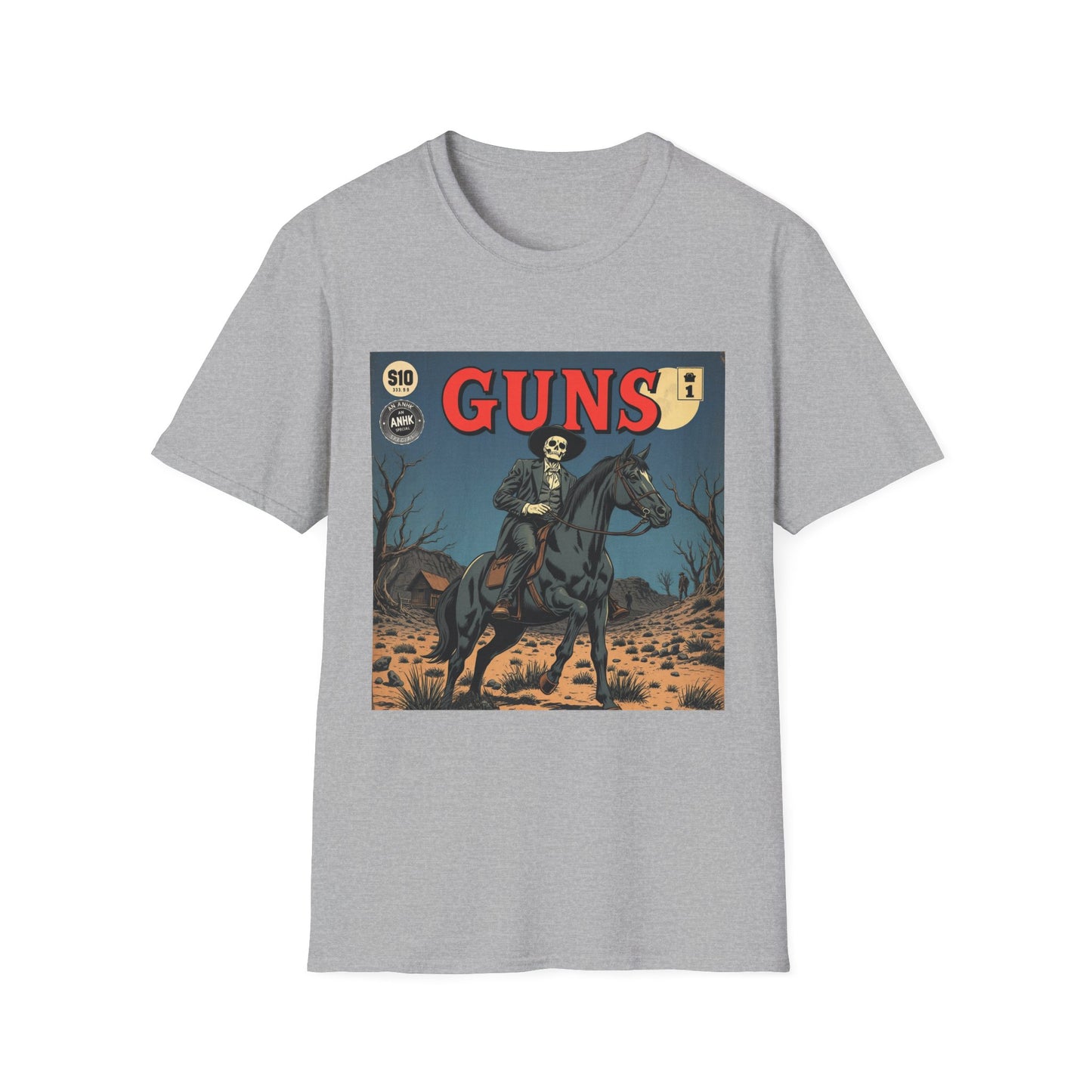 Vintage Comic Cover 'Guns' Graphic Tee