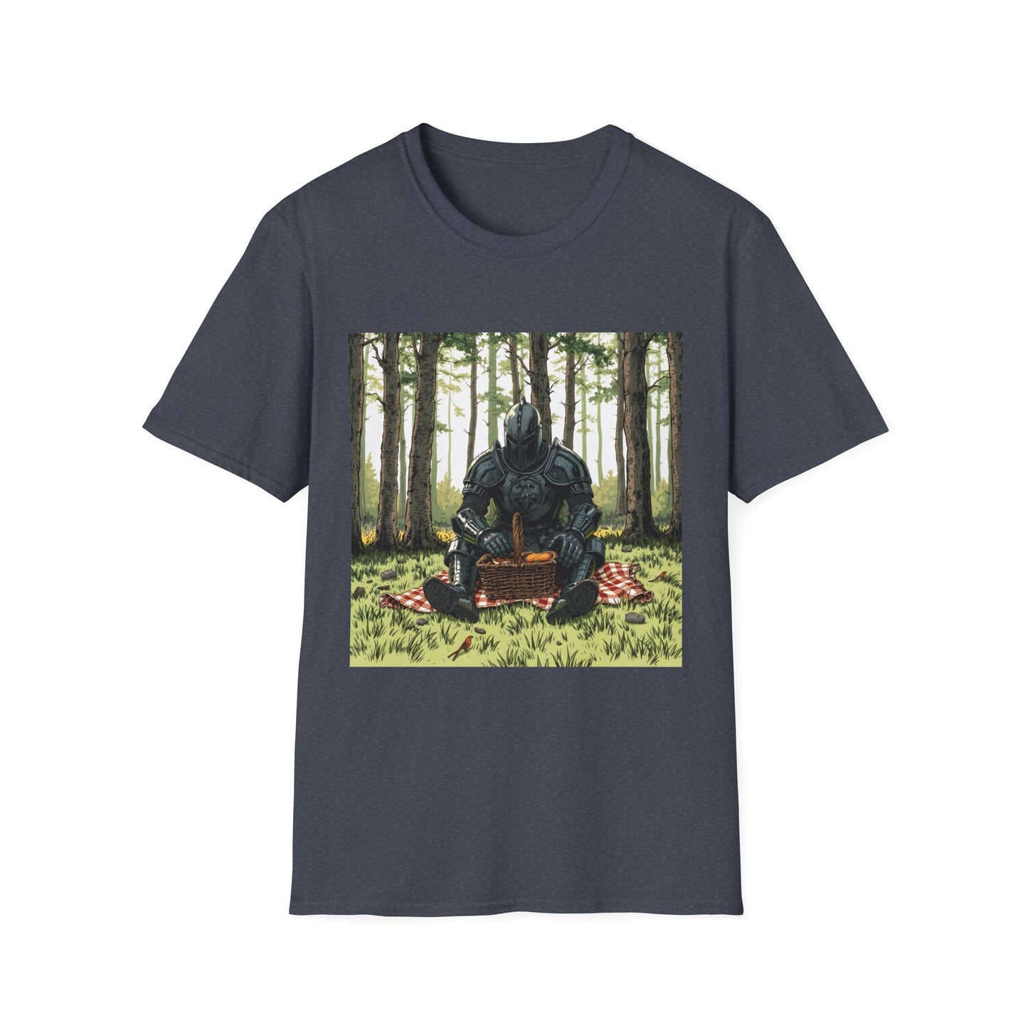 Vintage Comic Cover Forest Knight Unisex Softstyle T-Shirt