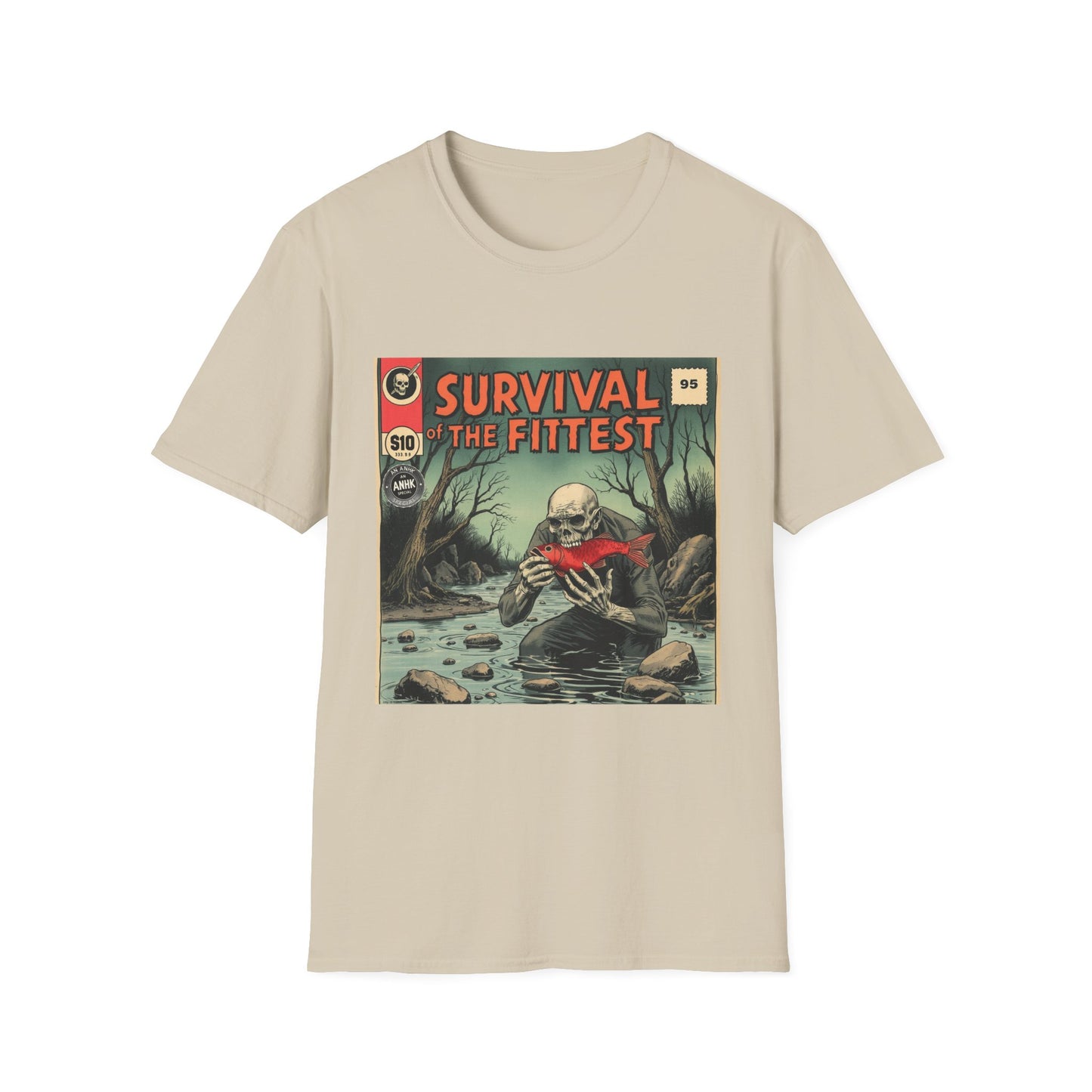 Vintage Comic Cover 'Survival of the Fittest' T-Shirt