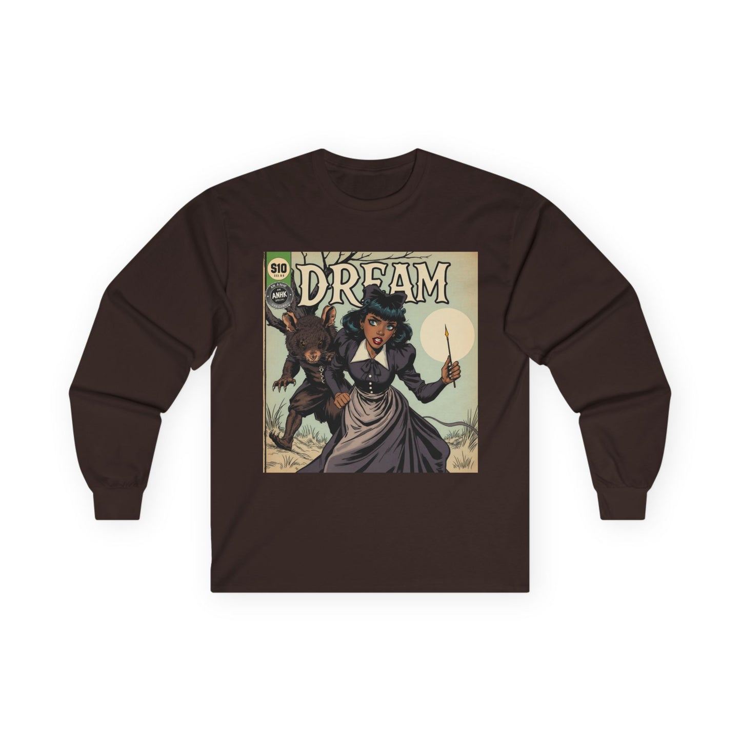 Vintage Comic Cover Dreamy Wonderland Unisex Long Sleeve Tee