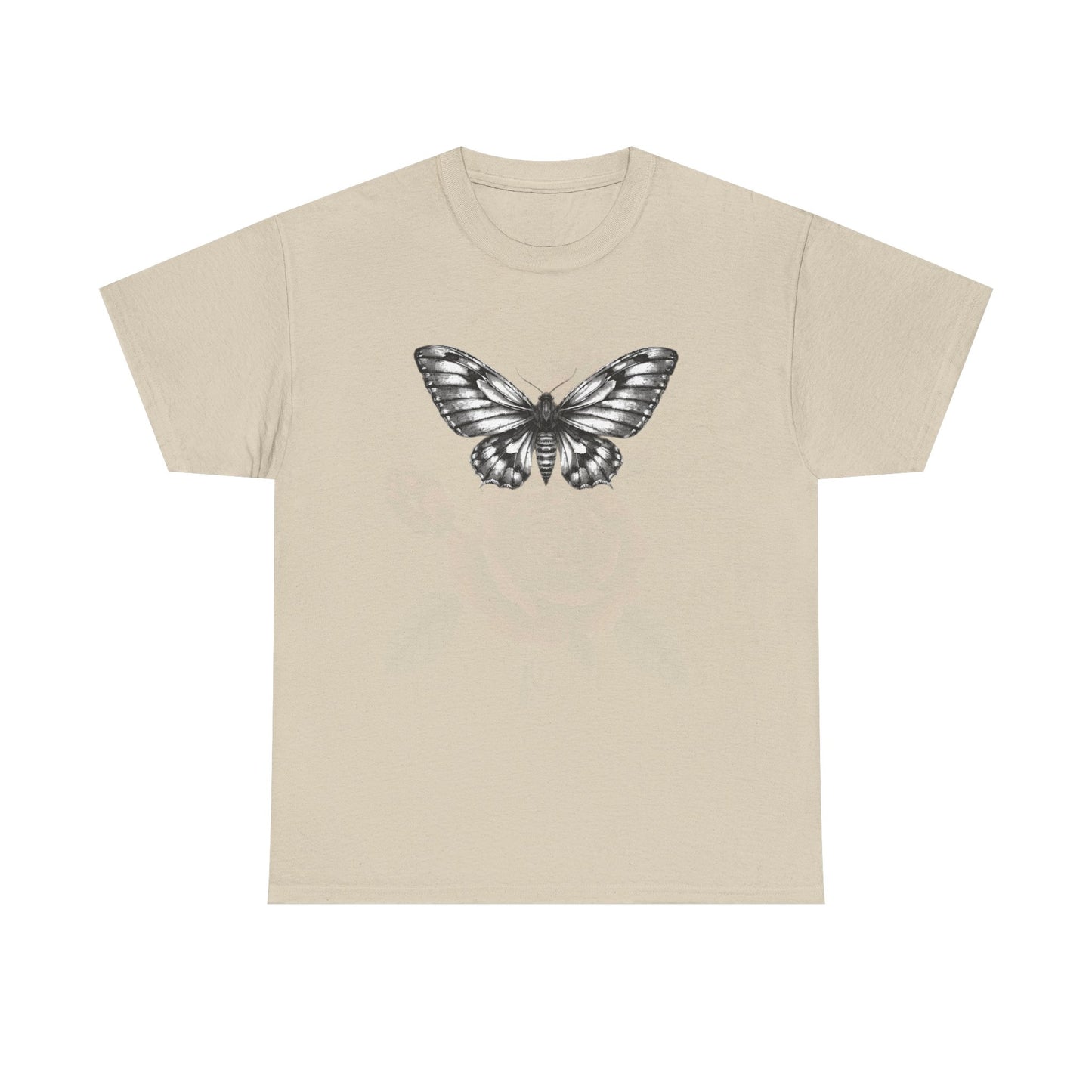 Gothic Y2k Butterfly Graphic Unisex Heavy Cotton Tee