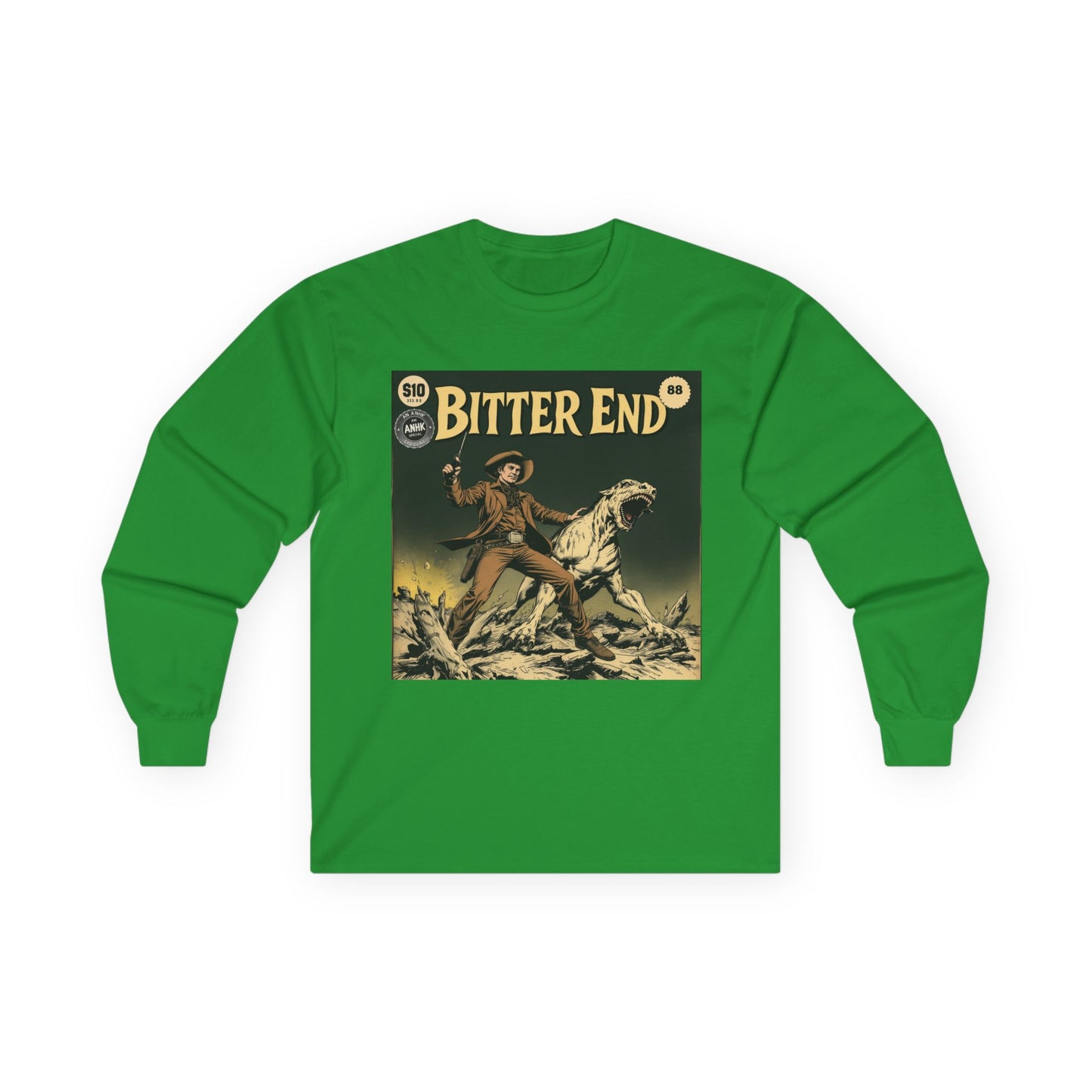 Vintage Comic Cover 'Bitter End' Long Sleeve Tee