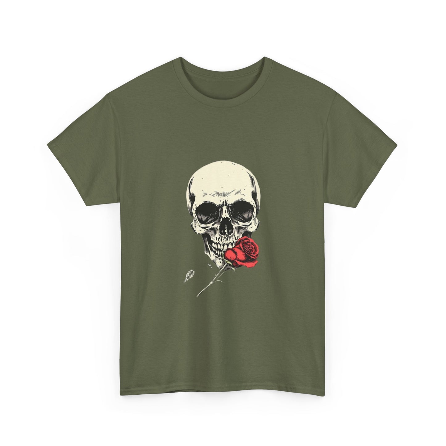 Gothic Y2k Skull Rose Unisex Tee