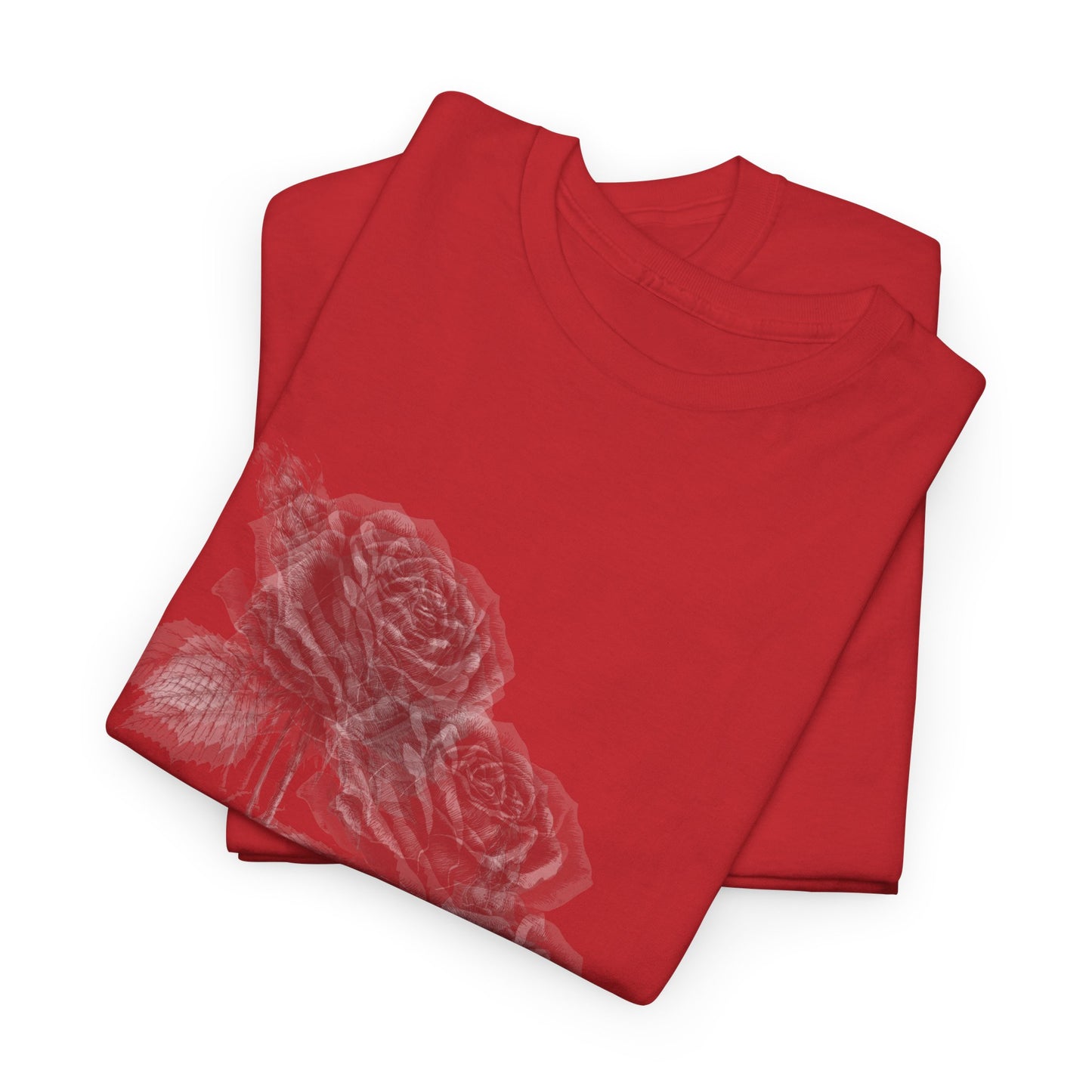 Y2k Gothic Faded Rose Unisex Heavy Cotton Tee