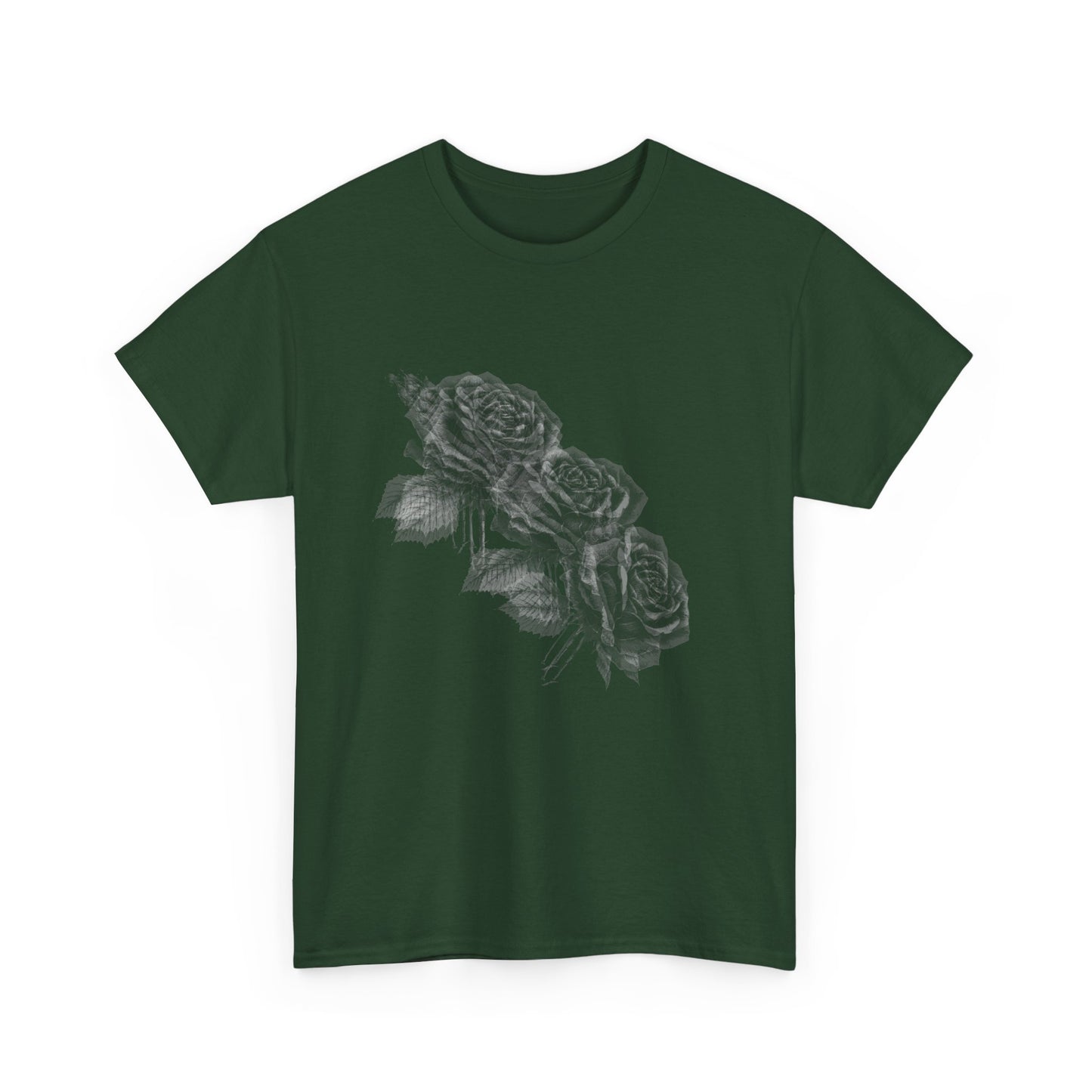 Y2k Gothic Faded Rose Unisex Heavy Cotton Tee