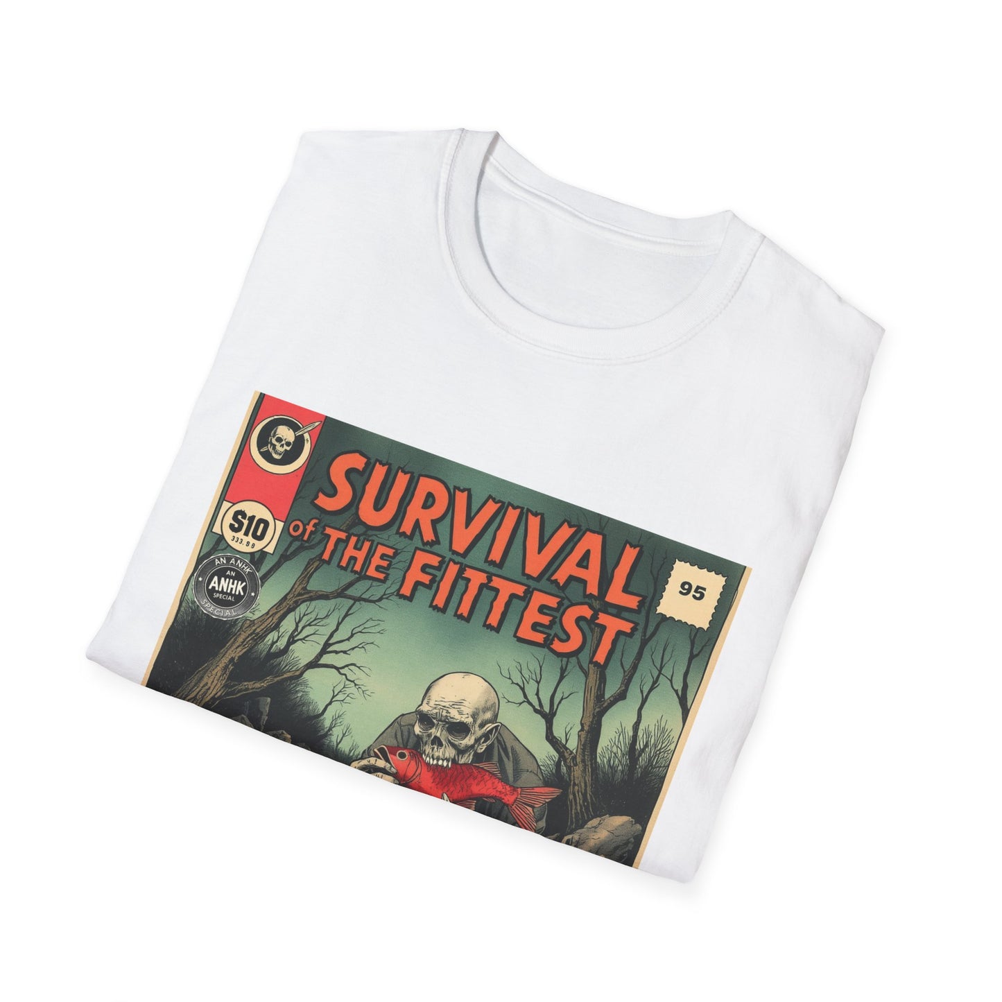 Vintage Comic Cover 'Survival of the Fittest' T-Shirt