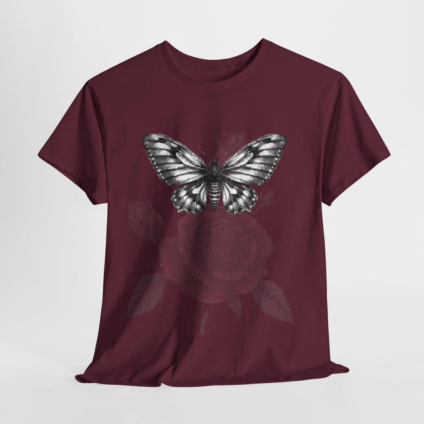Gothic Y2k Butterfly Graphic Unisex Heavy Cotton Tee