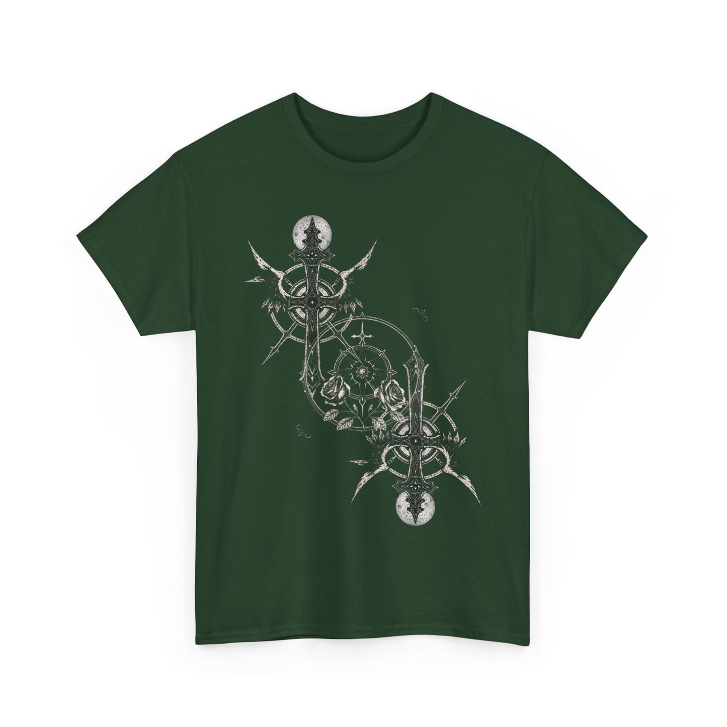 Gothic Y2k Cross Unisex Heavy Cotton Tee