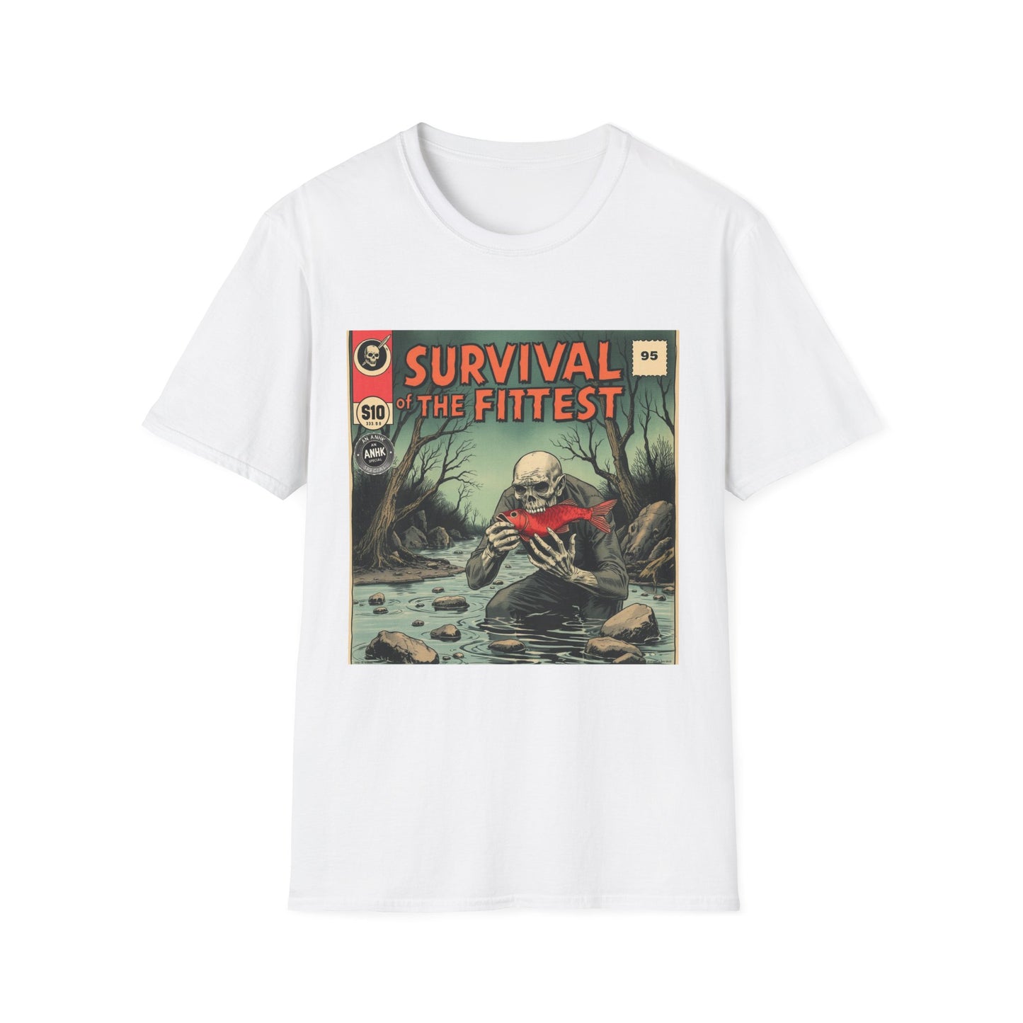Vintage Comic Cover 'Survival' T-Shirt, Retro Style Tee