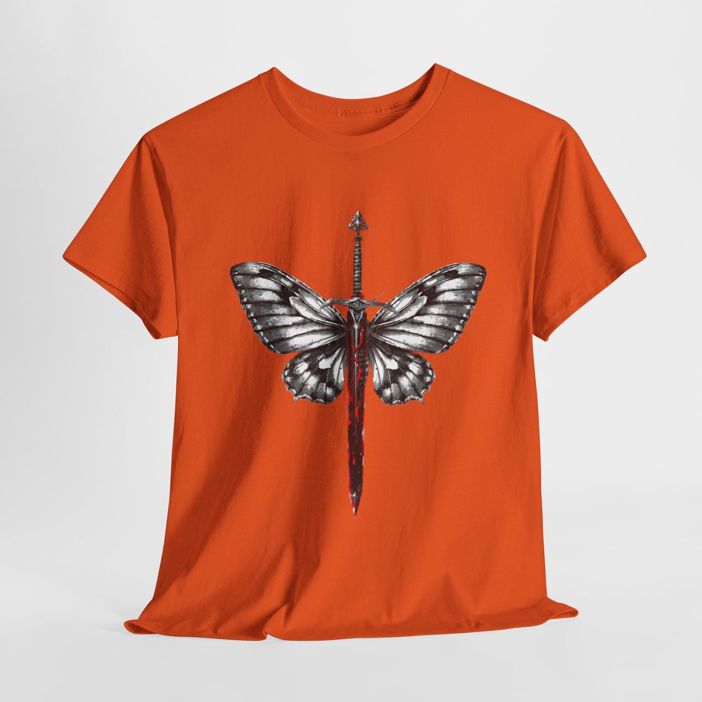 Gothic Y2k Butterfly Sword Graphic Tee