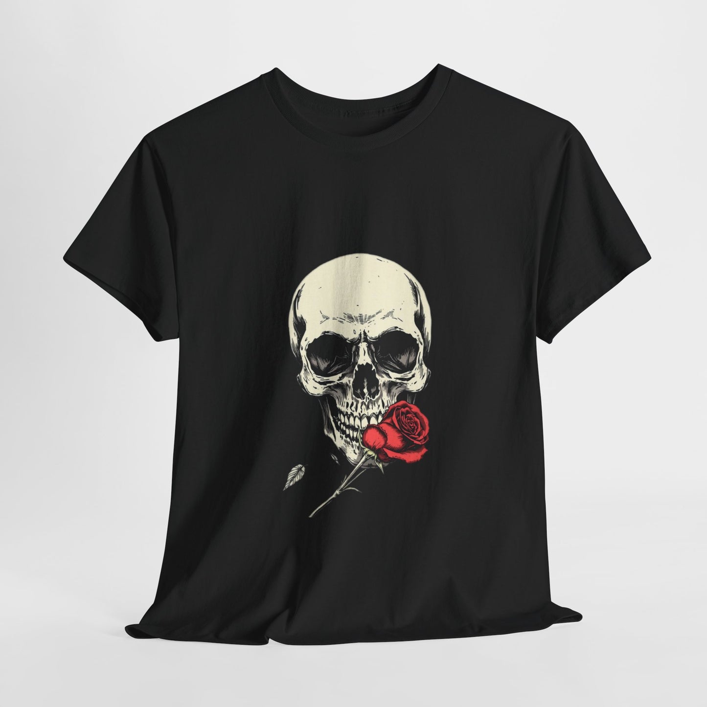 Gothic Y2k Skull Rose Unisex Tee