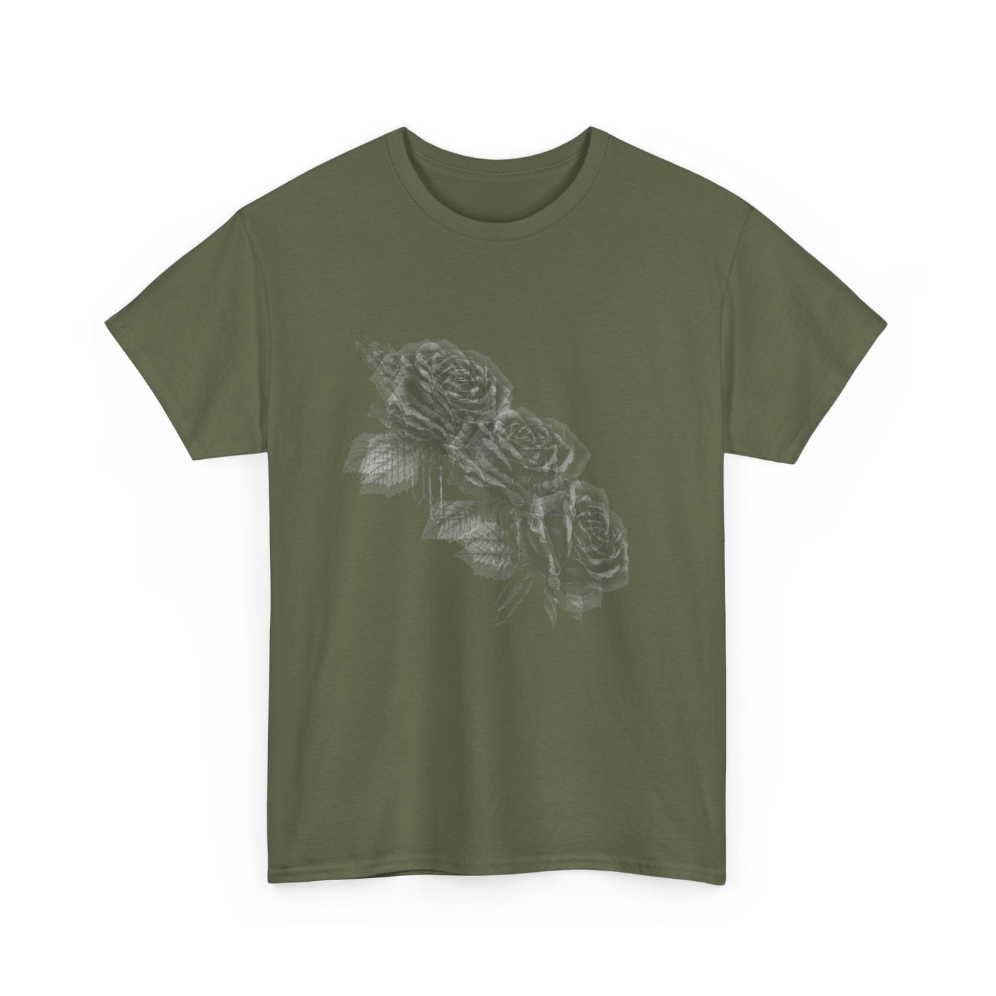 Y2k Gothic Faded Rose Unisex Heavy Cotton Tee