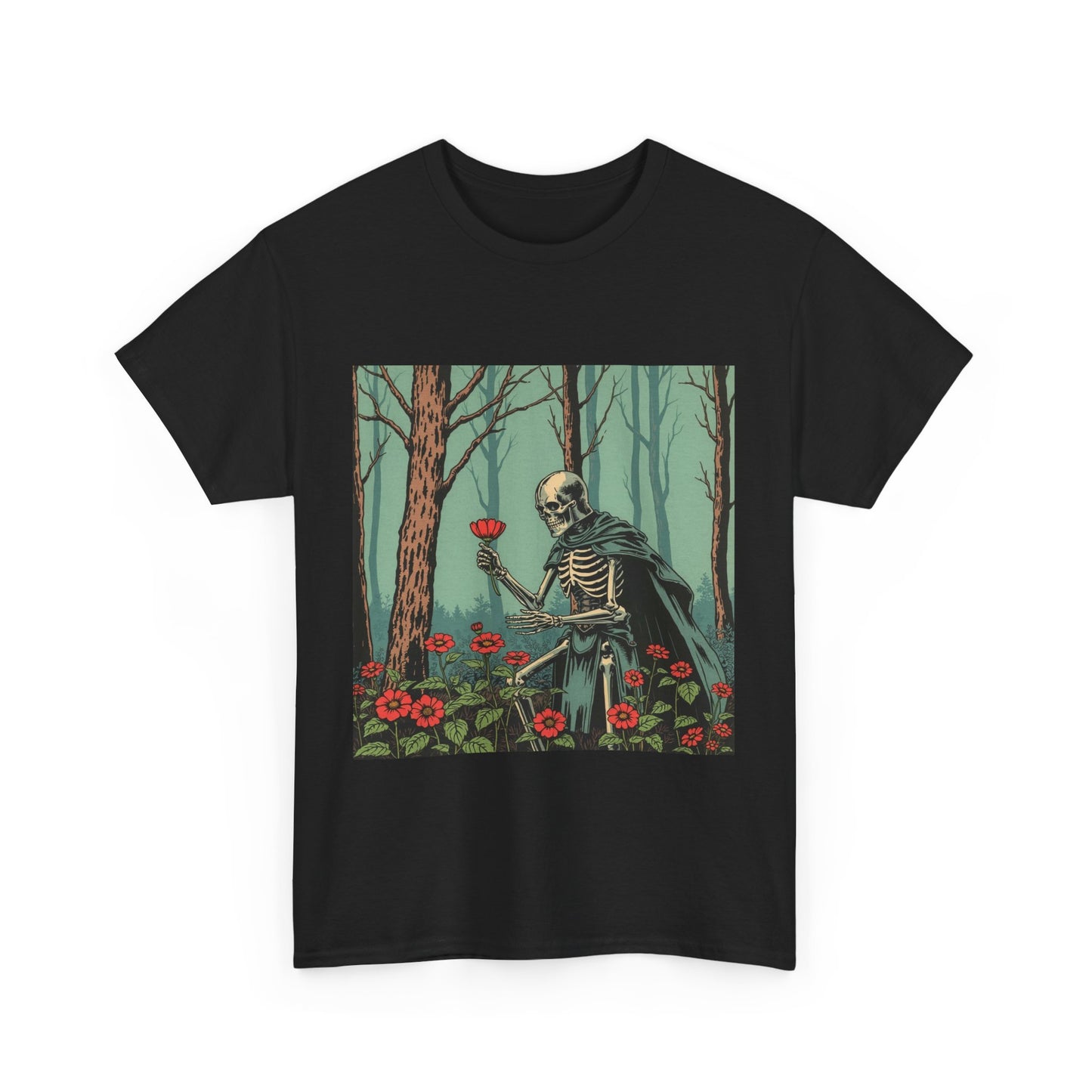 Skeleton in the Woods Unisex Heavy Cotton T-Shirt