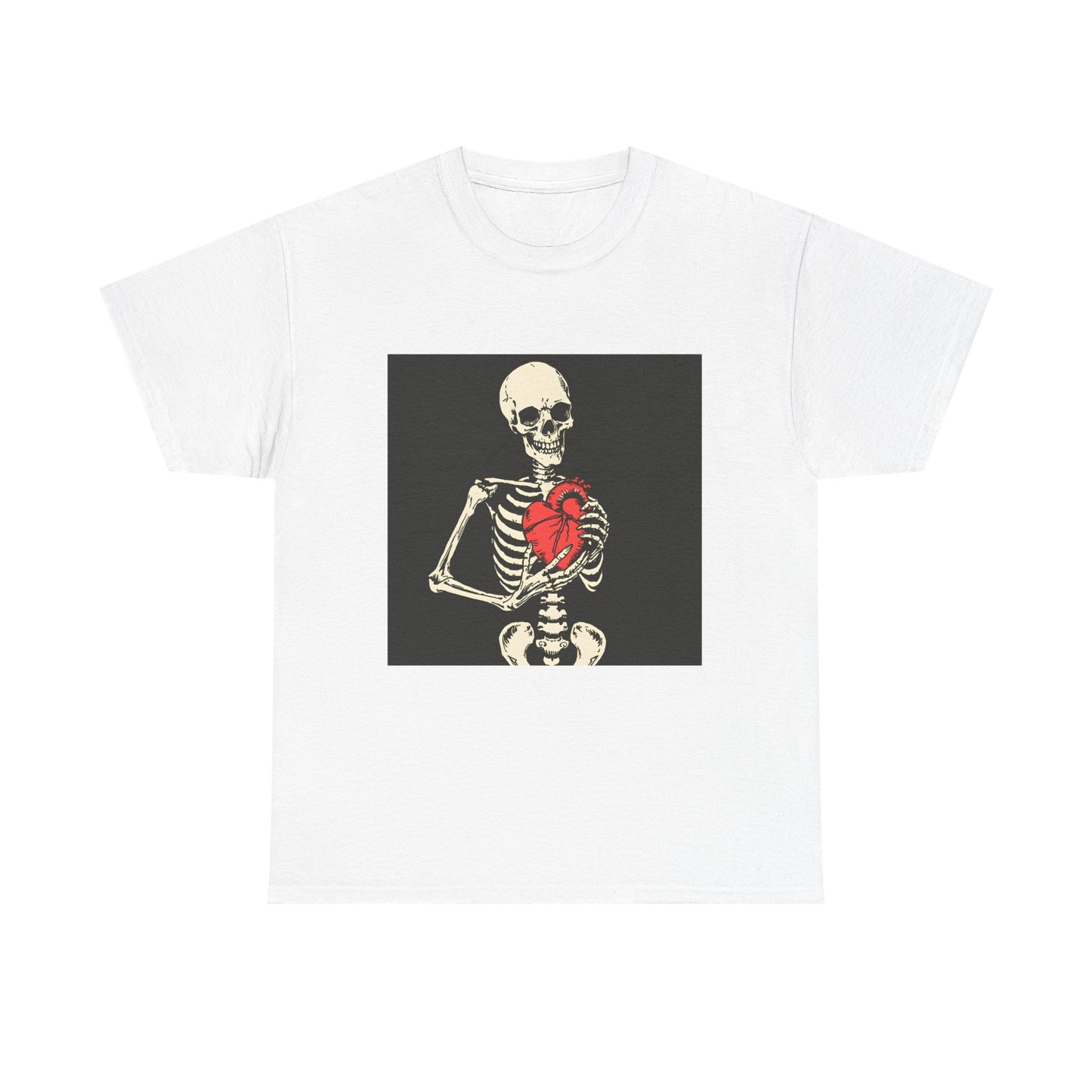 Skelly Goth Heart Unisex Heavy Cotton Tee