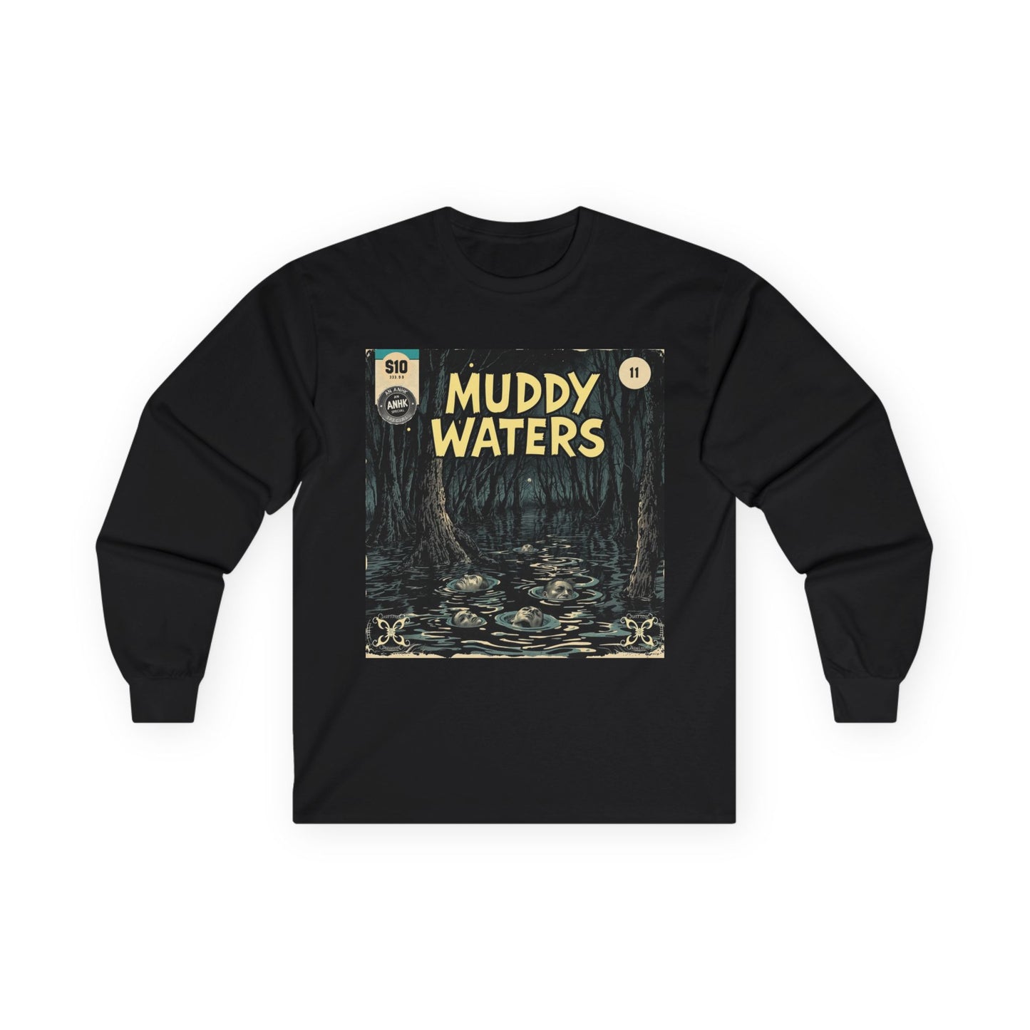 Vintage Comic Cover 'Muddy Waters' Long Sleeve Tee
