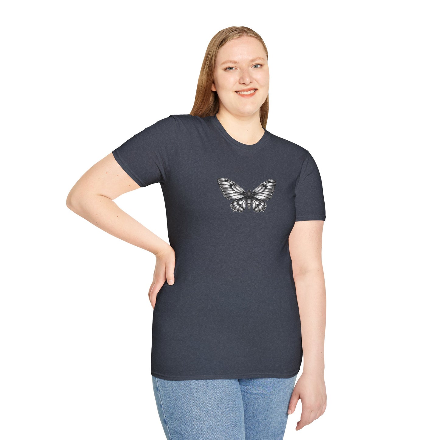 Gothic Y2k Moth Unisex Softstyle T-Shirt
