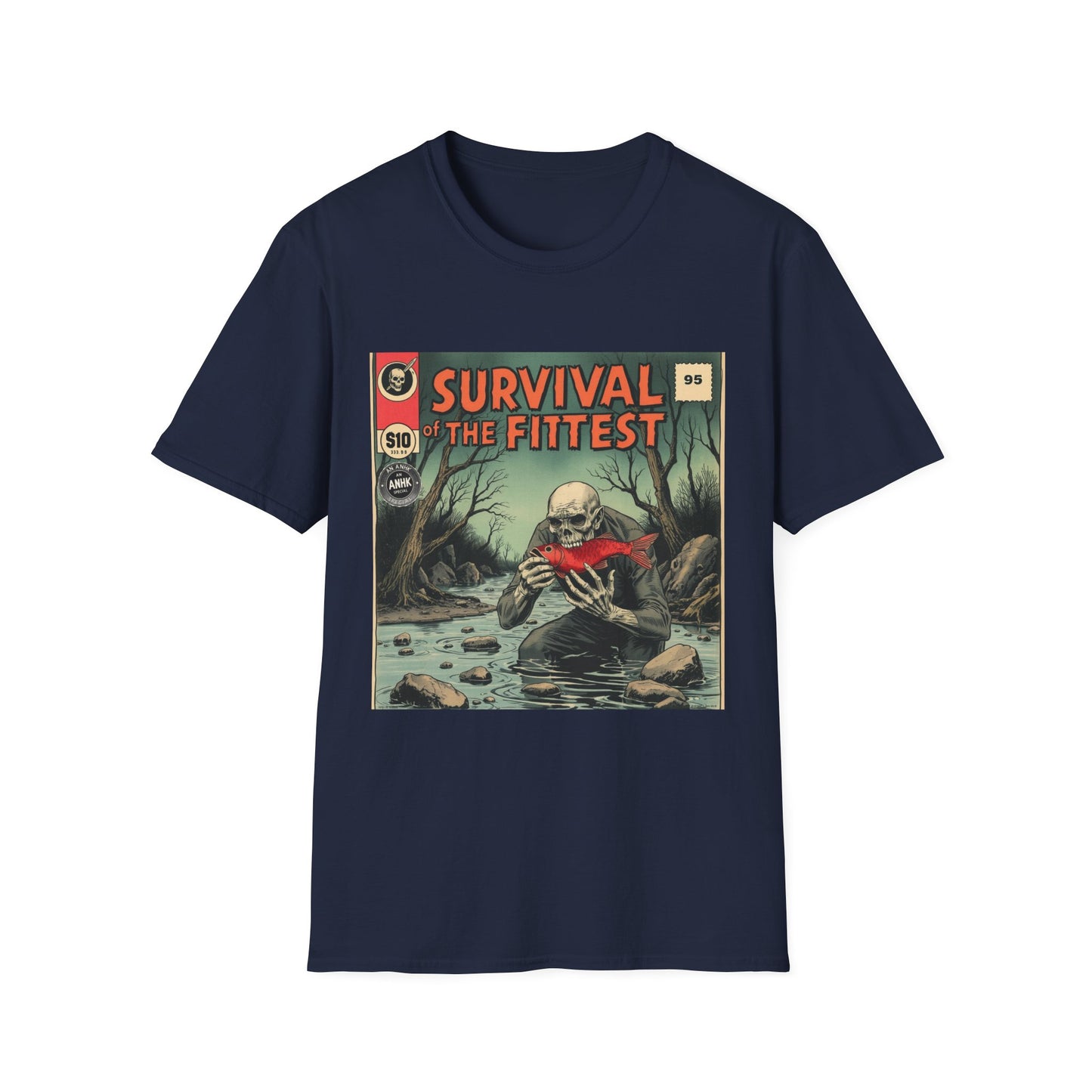 Vintage Comic Cover 'Survival' T-Shirt, Retro Style Tee