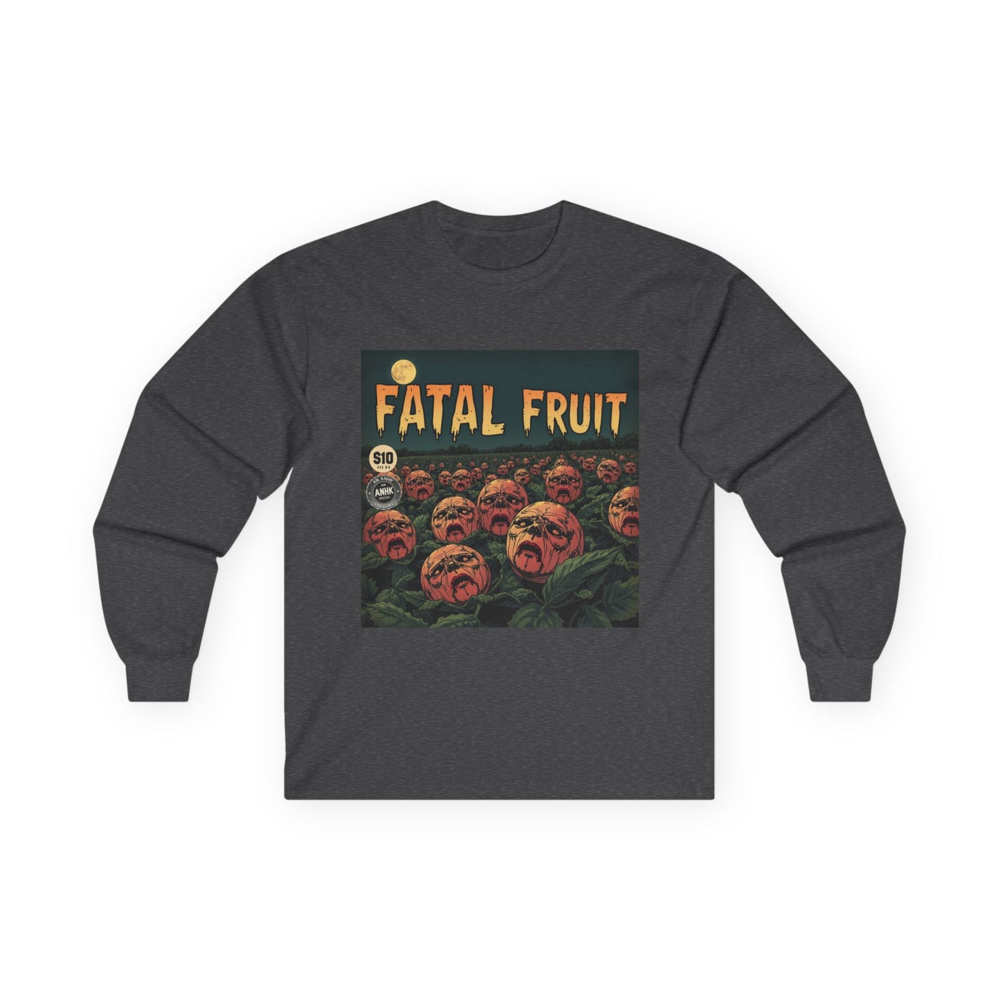 Vintage Comic Cover Fatal Fruit Unisex Long Sleeve Tee