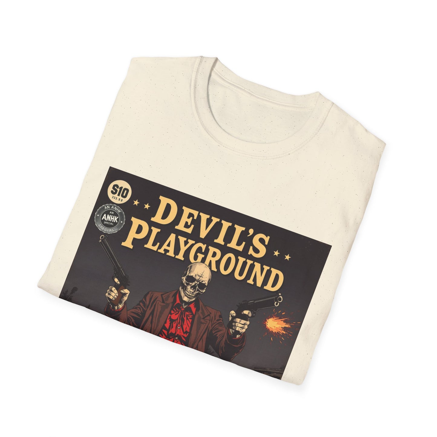 Vintage Comic Cover 'Devil's Playground' Graphic Tee