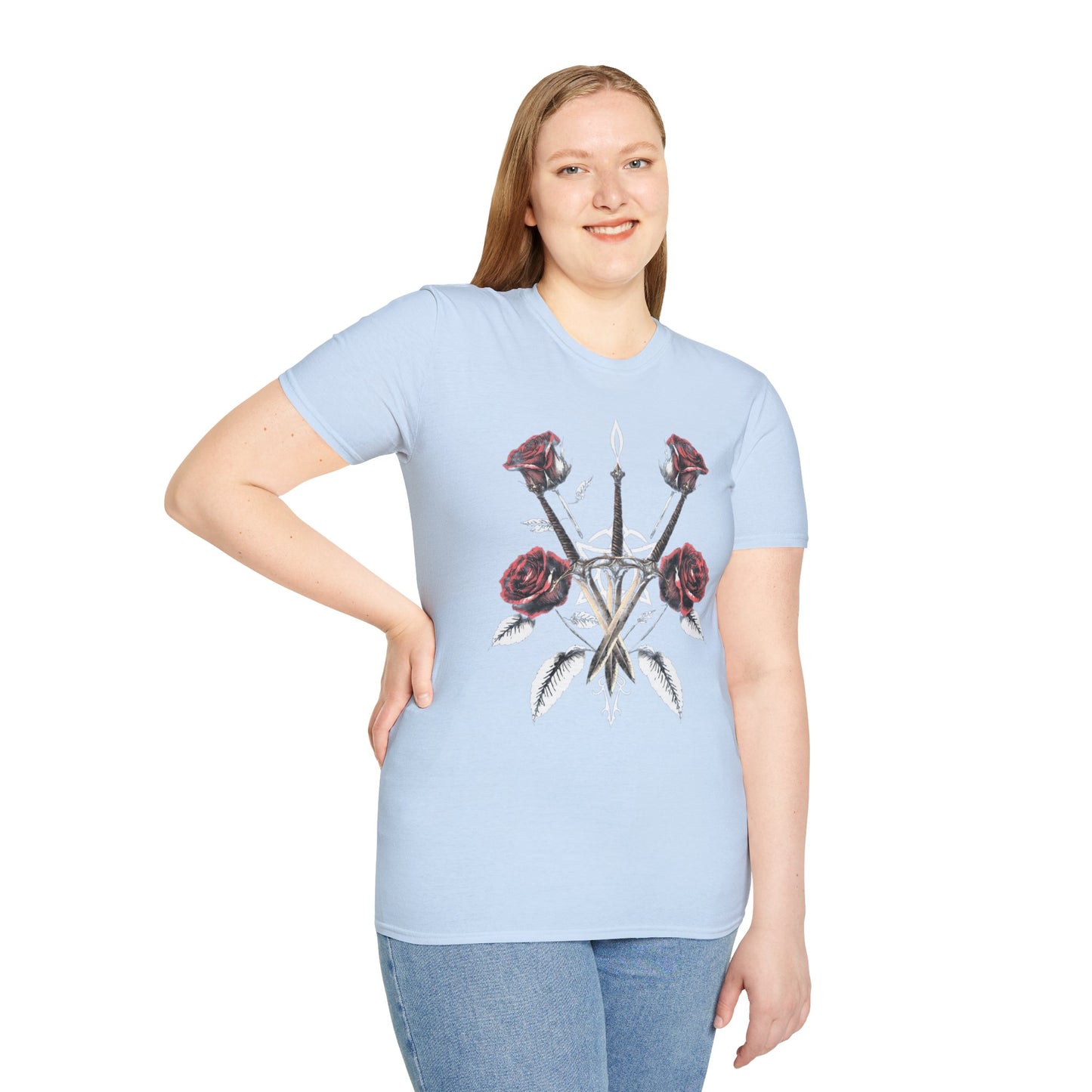 Gothic Y2k Rose & Sword Unisex T-Shirt