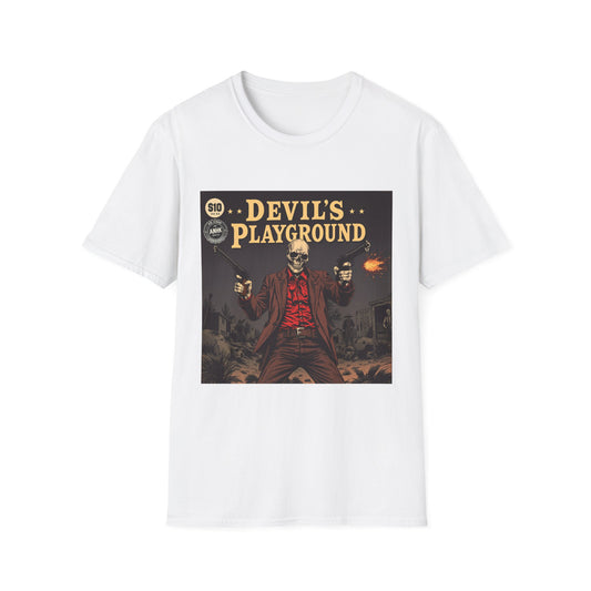 Vintage Comic Cover 'Devil's Playground' Graphic Tee