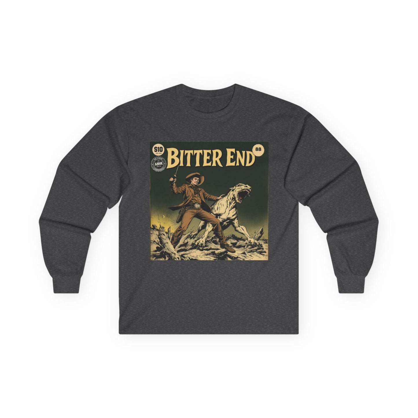 Vintage Comic Cover 'Bitter End' Long Sleeve Tee