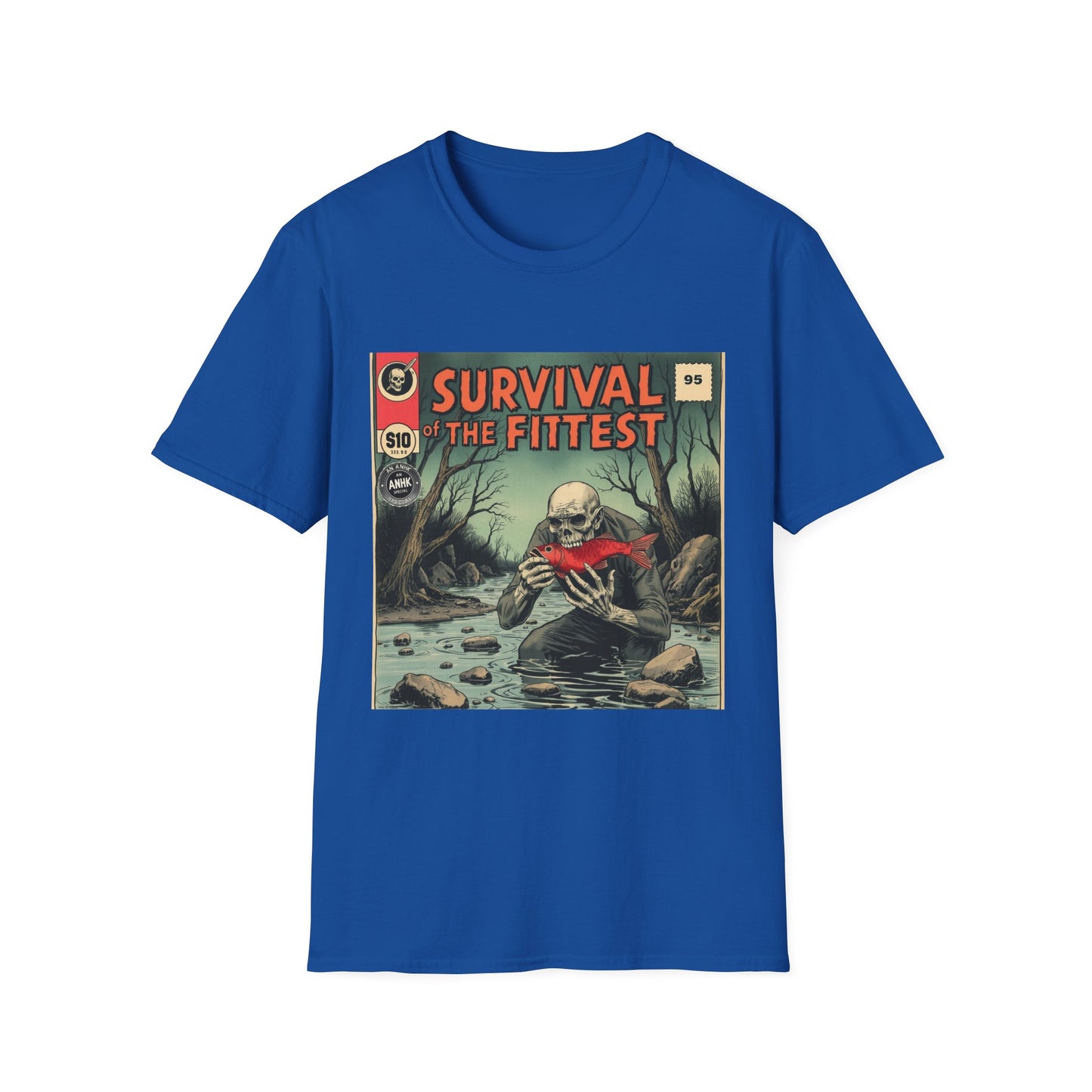 Vintage Comic Cover 'Survival' T-Shirt, Retro Style Tee