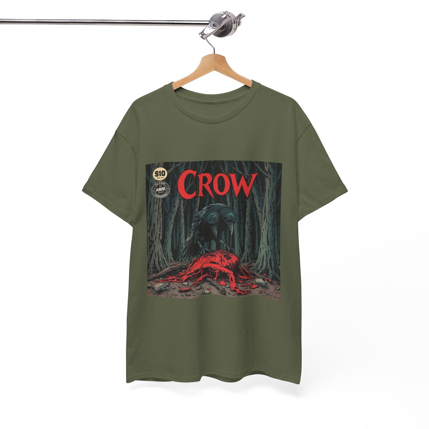 Vintage Comic Cover Crow Graphic Tee
