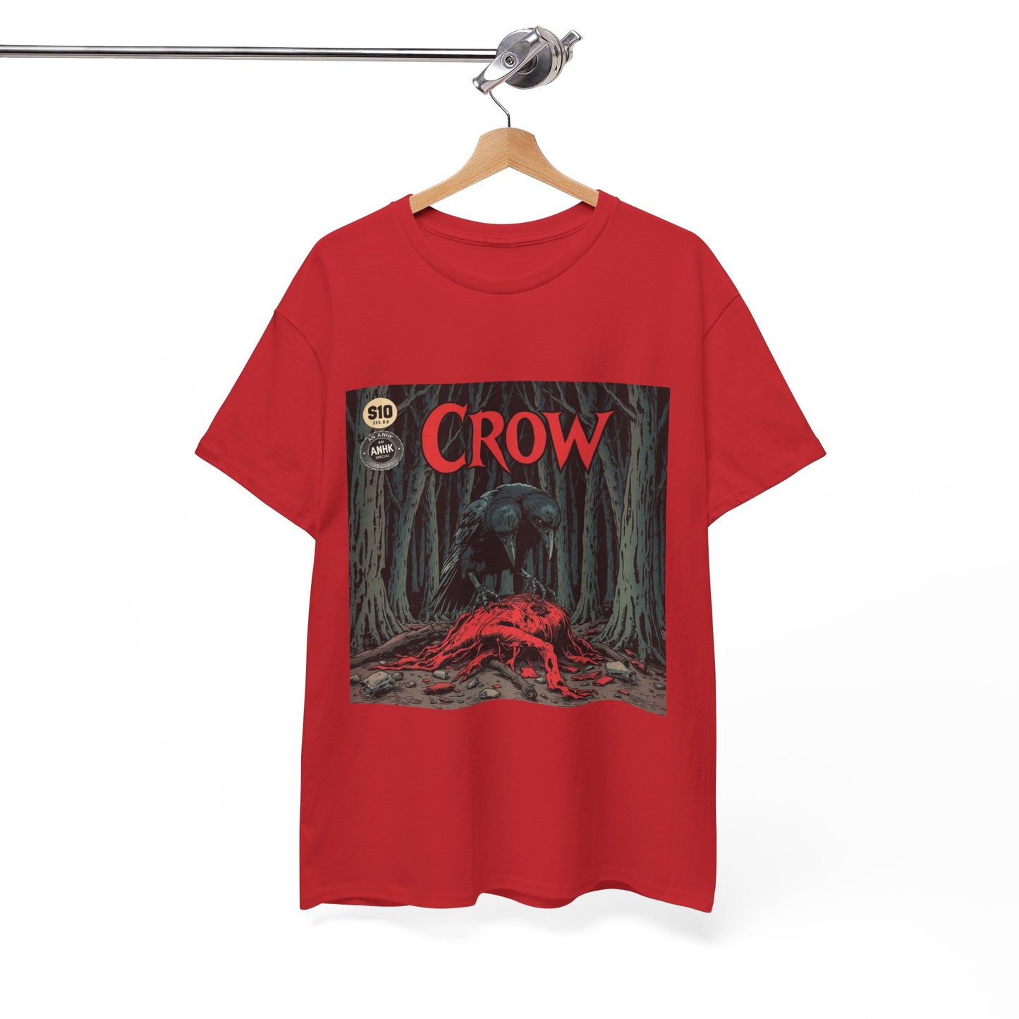 Vintage Comic Cover Crow Graphic Tee