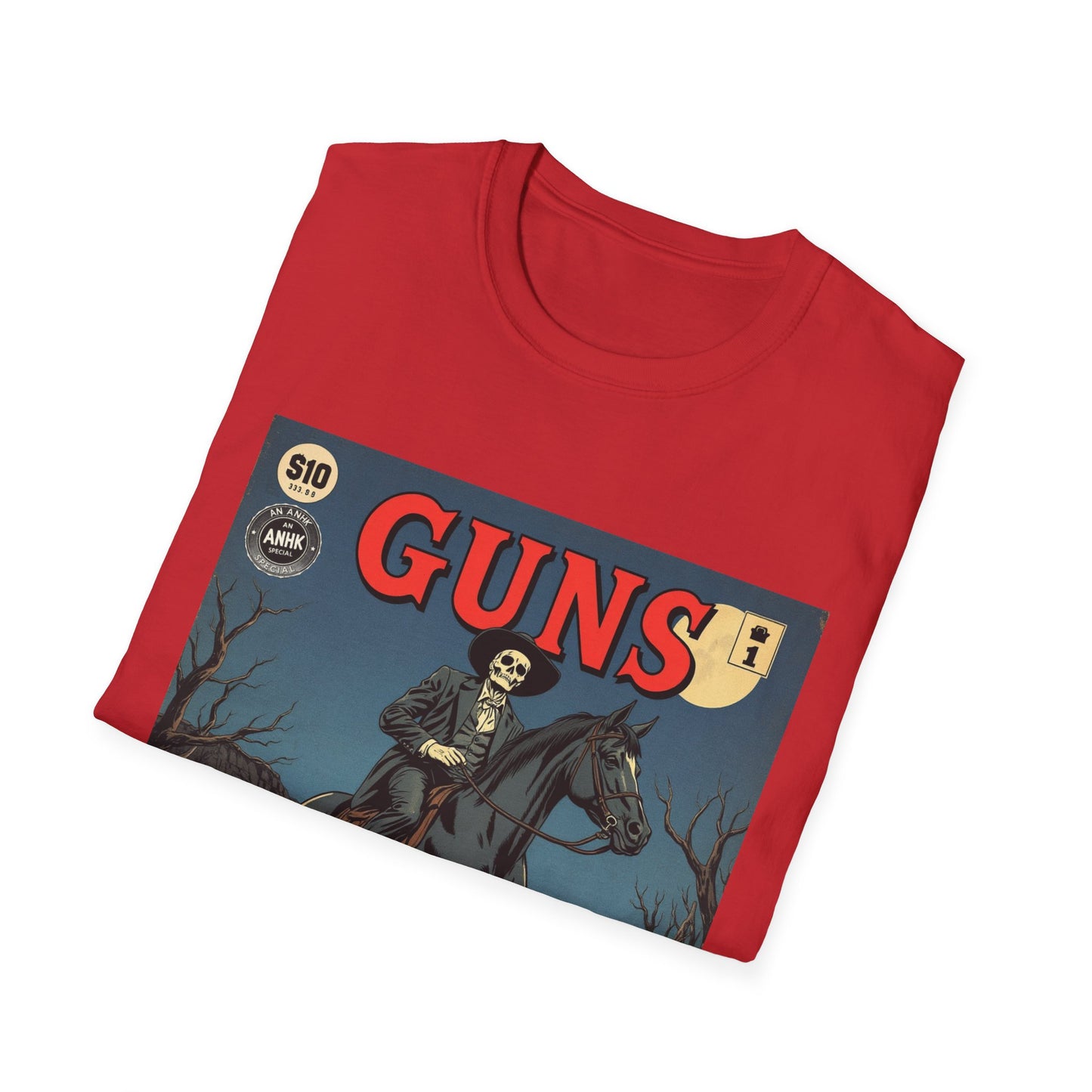 Vintage Comic Cover 'Guns' Graphic Tee
