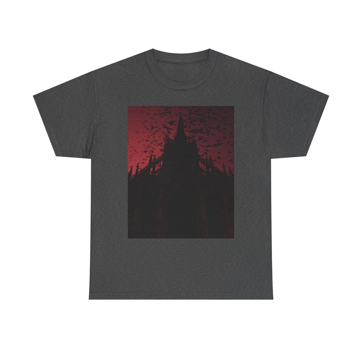 Dark Fantasy Cathedral Unisex Heavy Cotton Tee