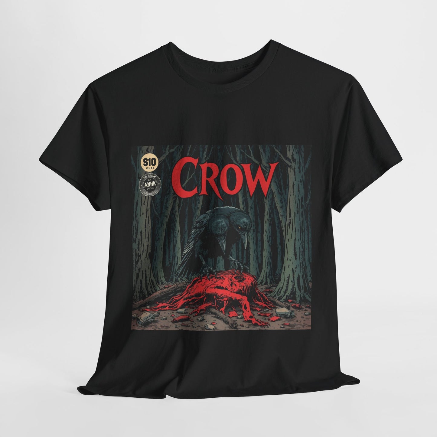 Vintage Comic Cover Crow Graphic Tee