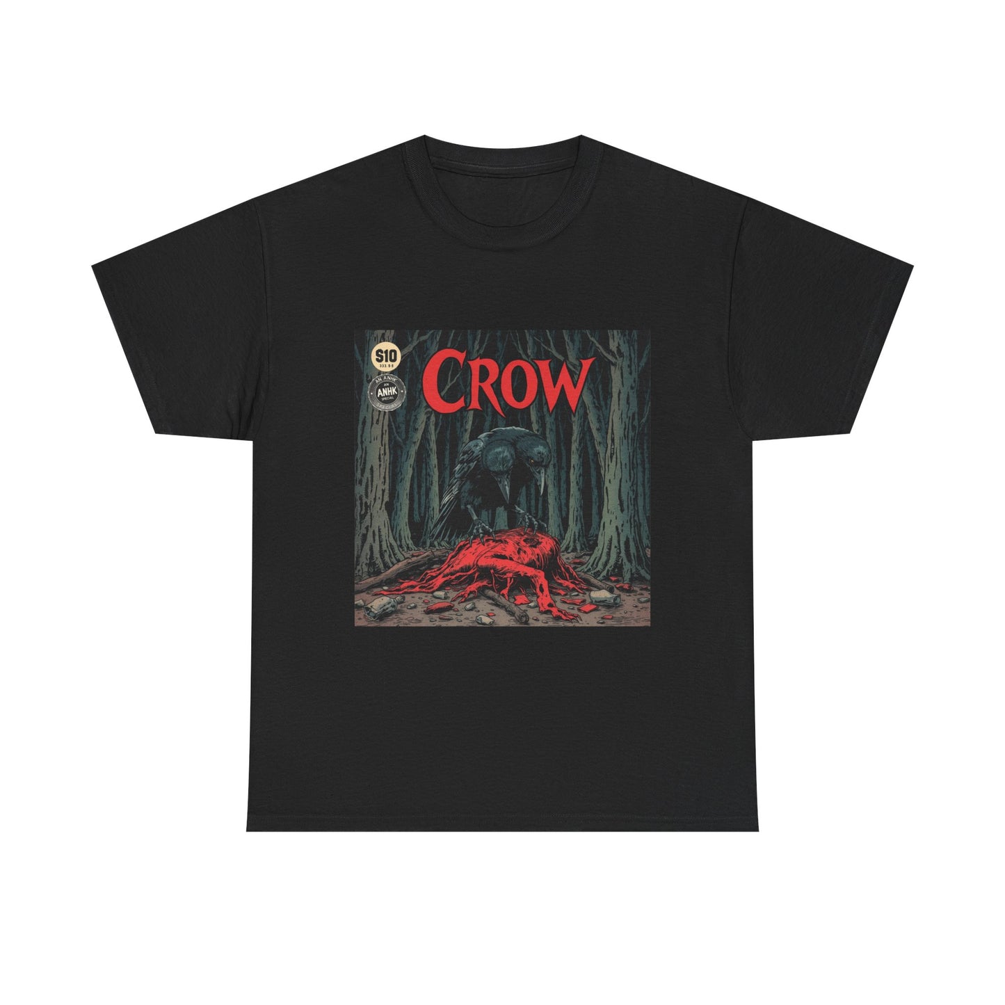 Vintage Comic Cover Crow Graphic Tee