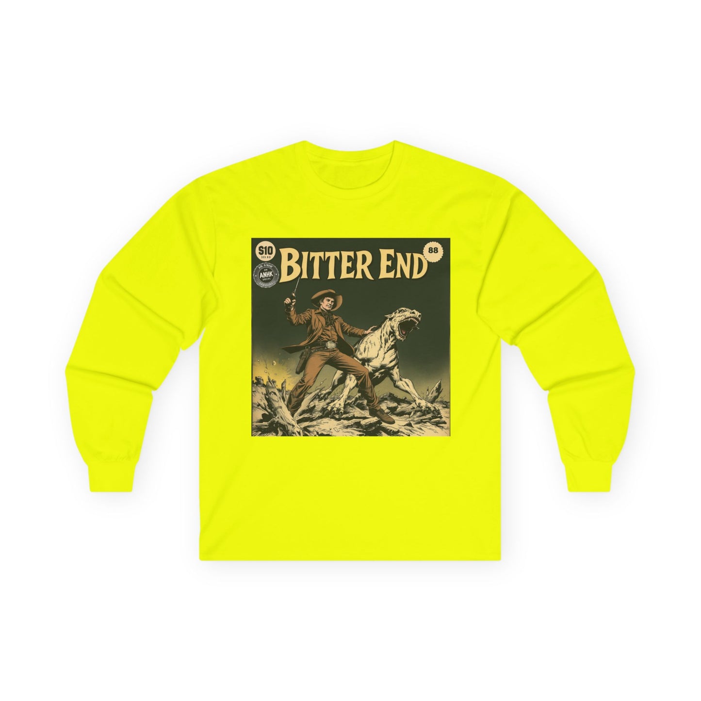Vintage Comic Cover 'Bitter End' Long Sleeve Tee