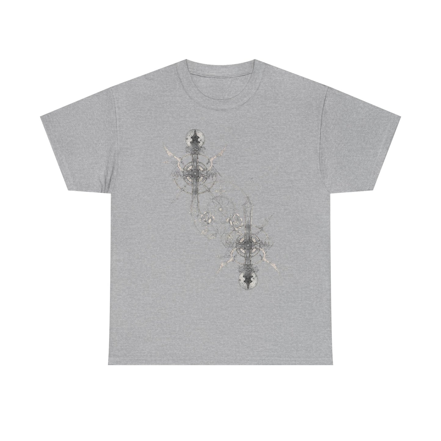 Gothic Y2k Cross Unisex Heavy Cotton Tee