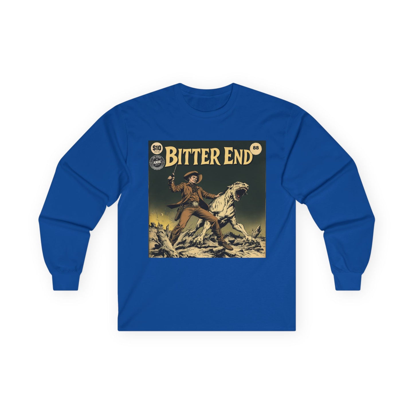 Vintage Comic Cover 'Bitter End' Long Sleeve Tee