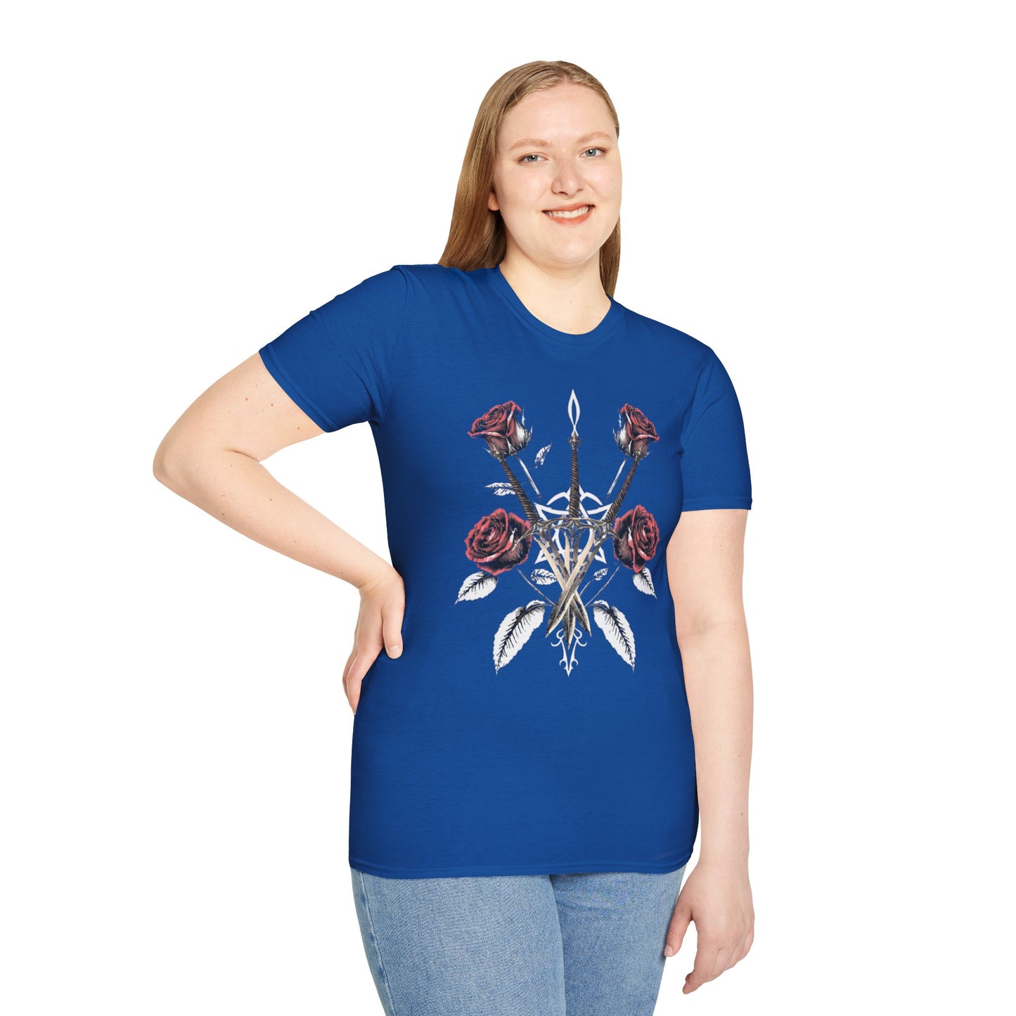 Gothic Y2k Rose & Sword Unisex T-Shirt
