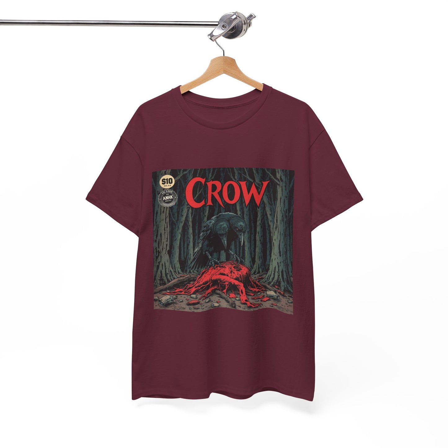Vintage Comic Cover Crow Graphic Tee