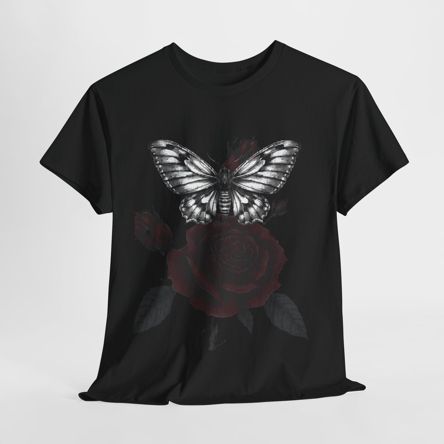 Gothic Y2k Butterfly Graphic Unisex Heavy Cotton Tee