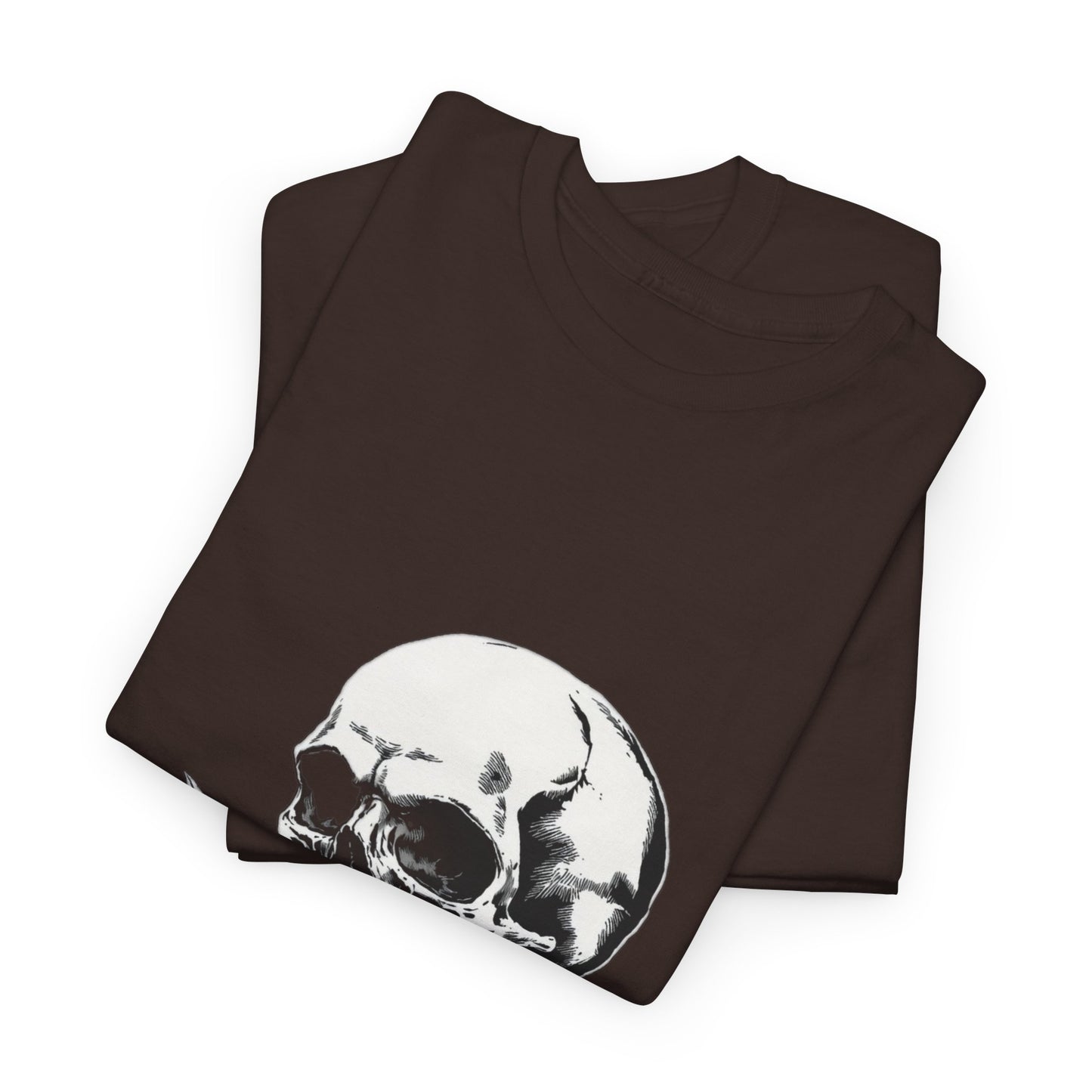 Skelly Goth Skull & Rose Tee - Unisex Heavy Cotton T-Shirt