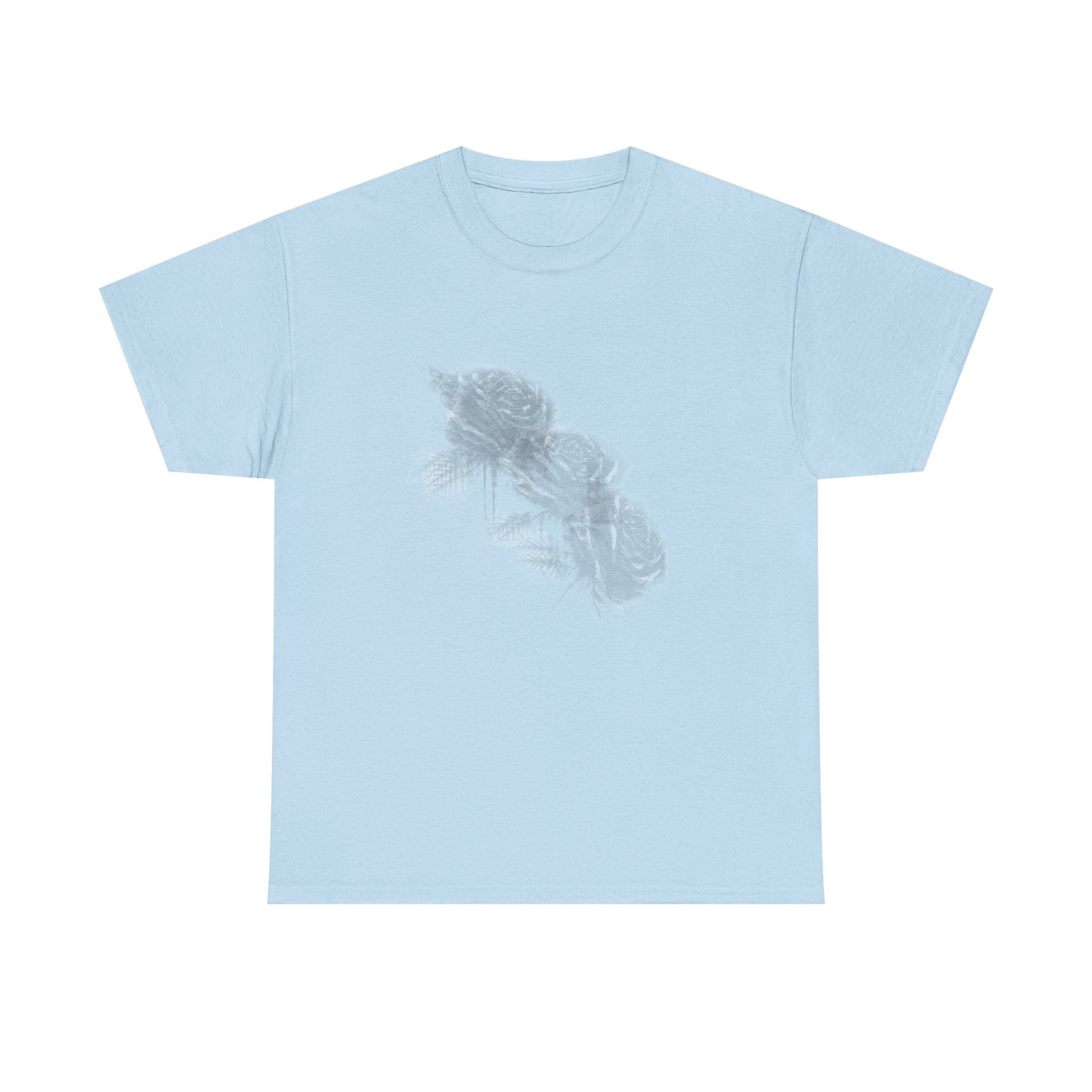 Y2k Gothic Faded Rose Unisex Heavy Cotton Tee