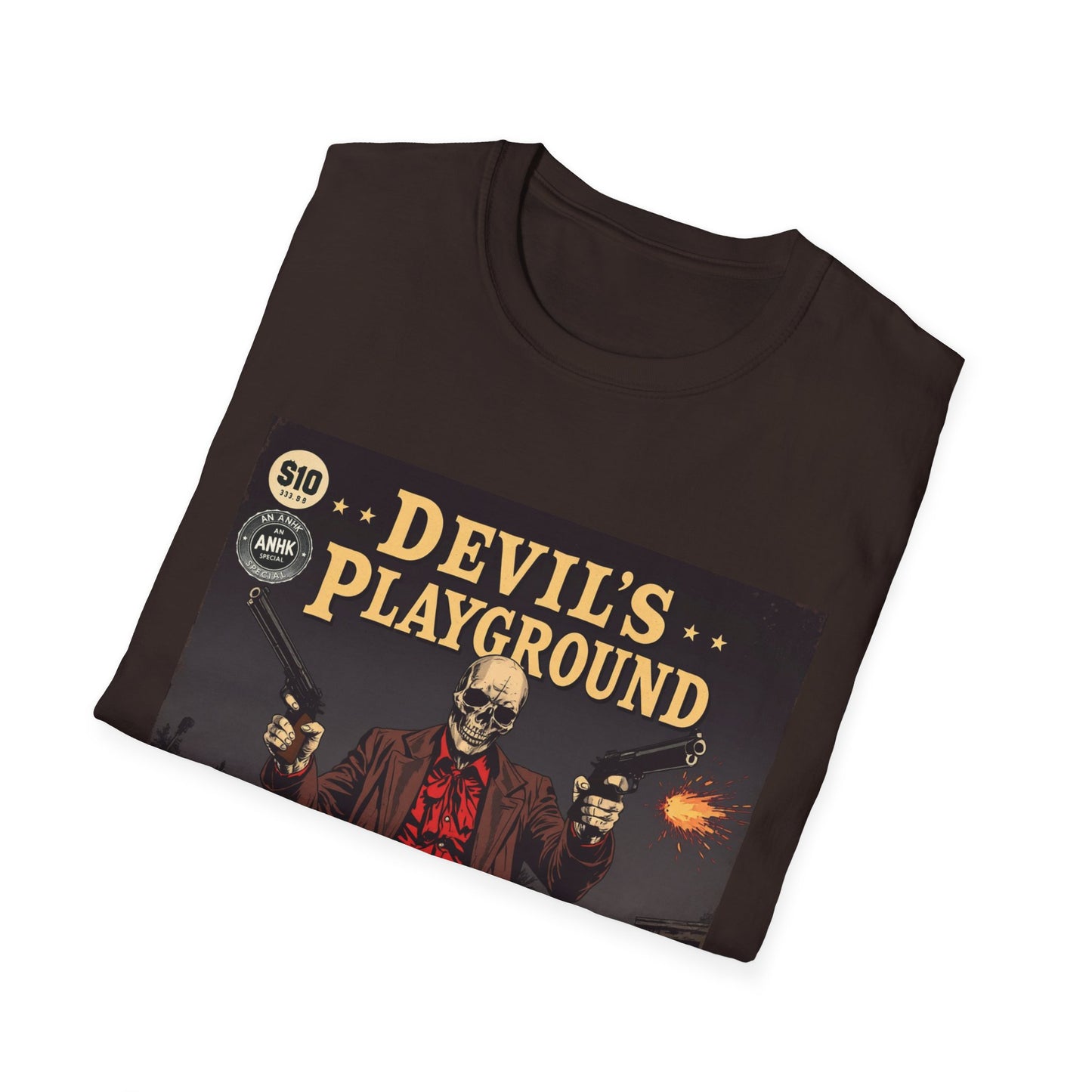 Vintage Comic Cover 'Devil's Playground' Graphic Tee