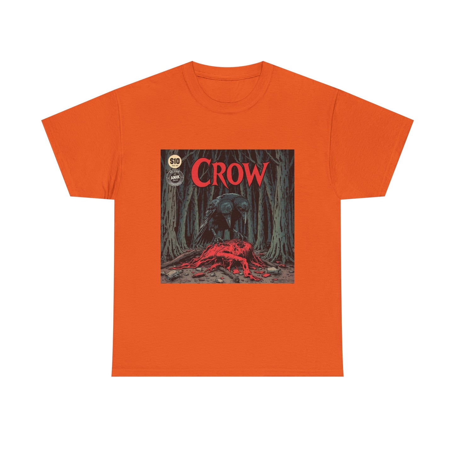 Vintage Comic Cover Crow Graphic Tee