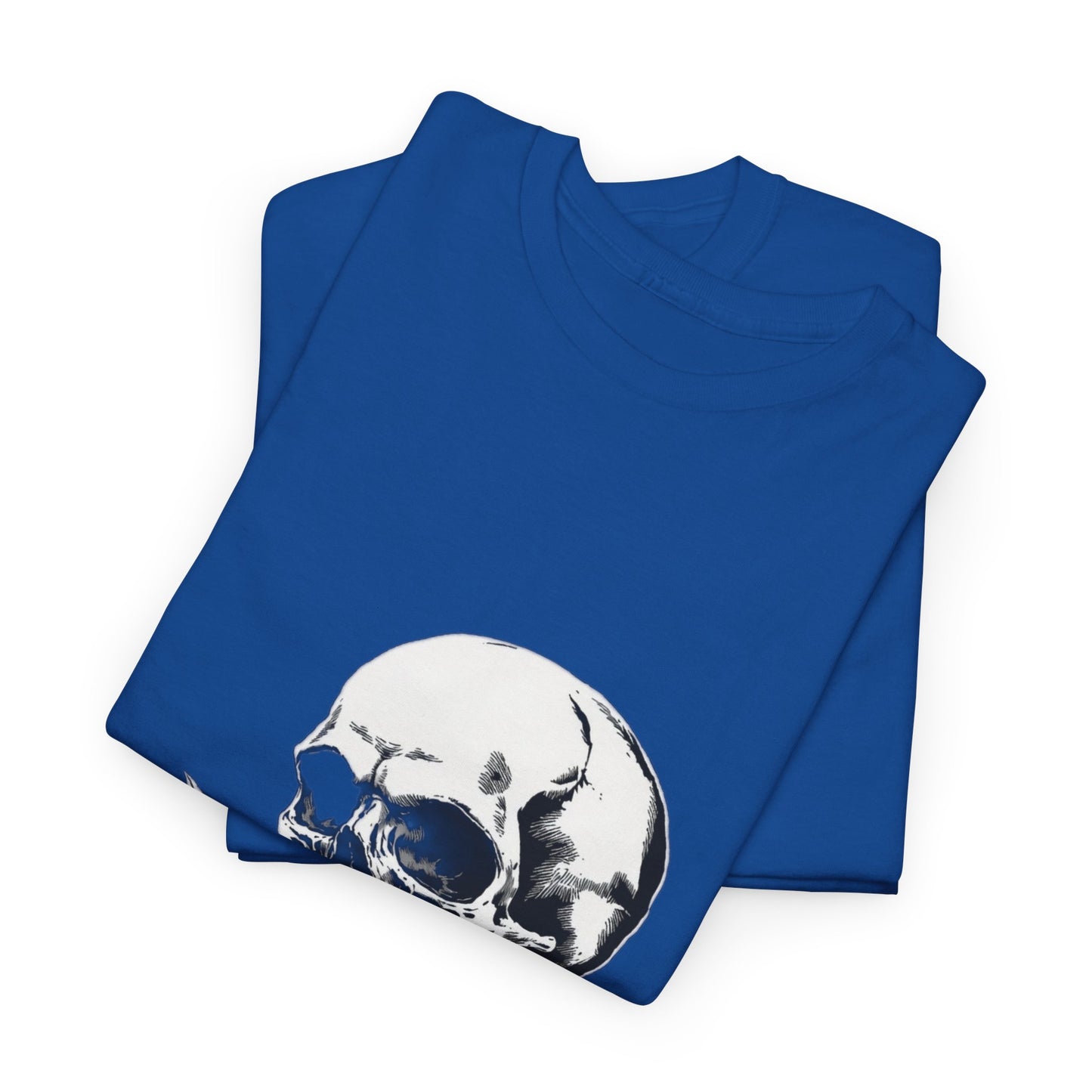 Skelly Goth Skull & Rose Tee - Unisex Heavy Cotton T-Shirt