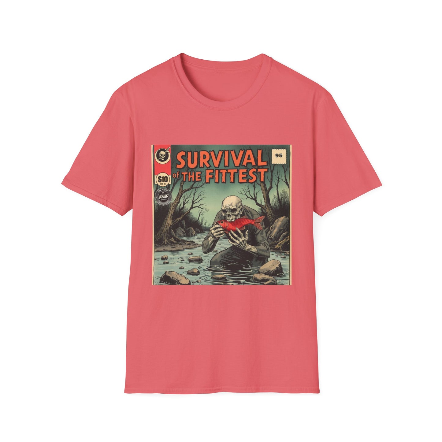 Vintage Comic Cover 'Survival of the Fittest' T-Shirt