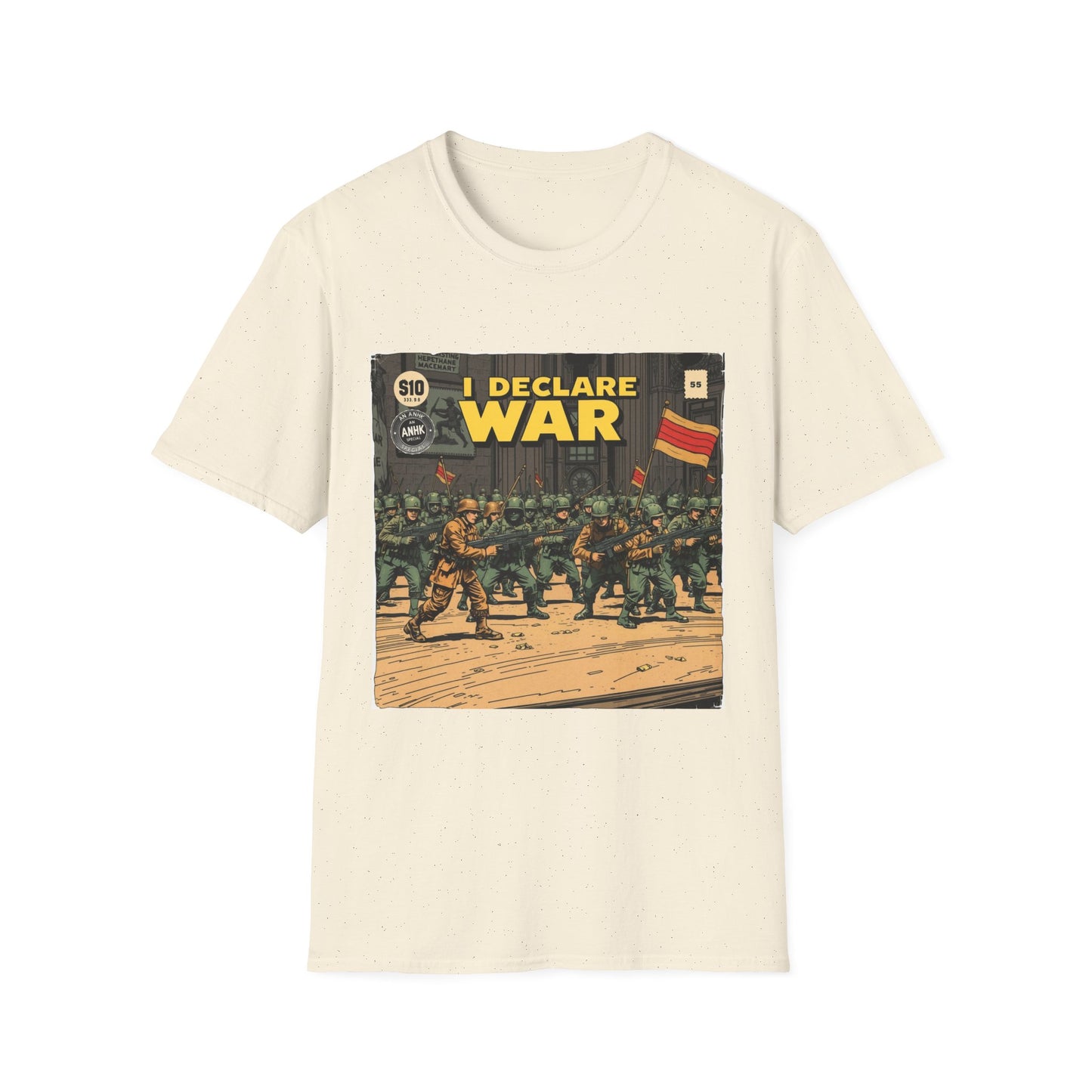 Vintage Comic Cover 'I Declare War' Graphic T-Shirt