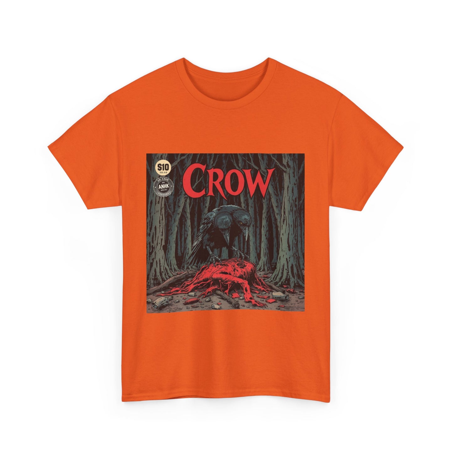 Vintage Comic Cover Crow Graphic Tee