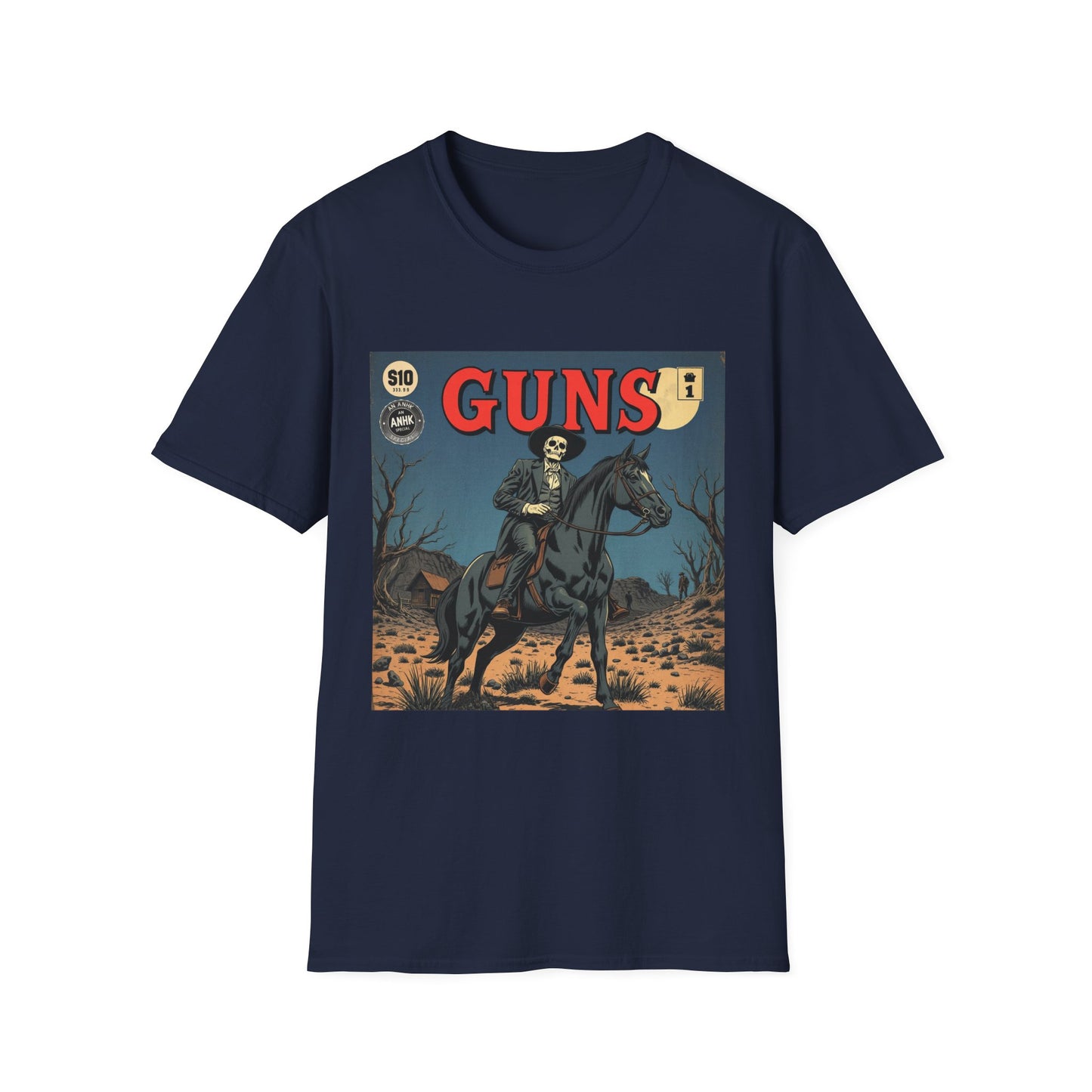 Vintage Comic Cover 'Guns' Graphic Tee