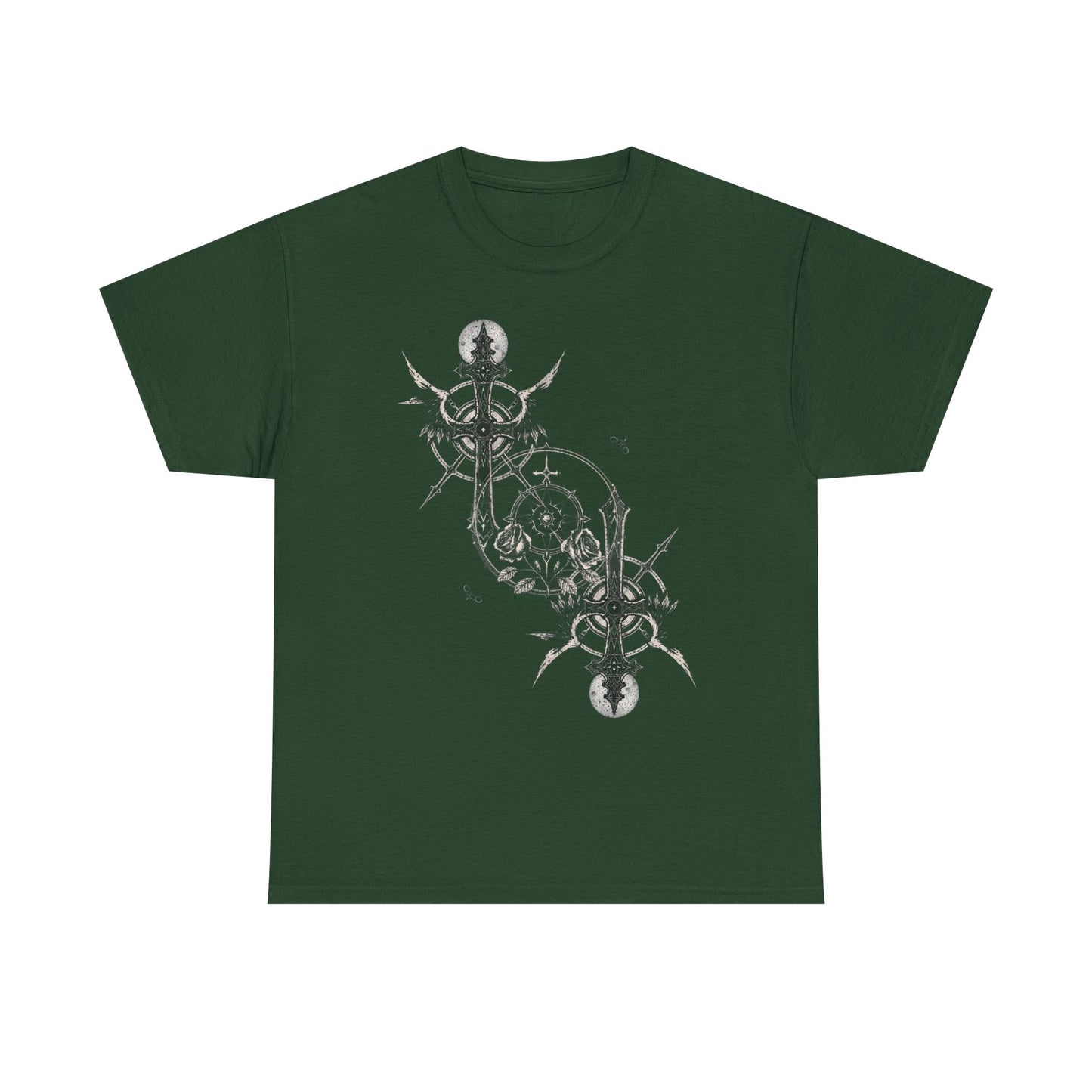 Gothic Y2k Cross Unisex Heavy Cotton Tee
